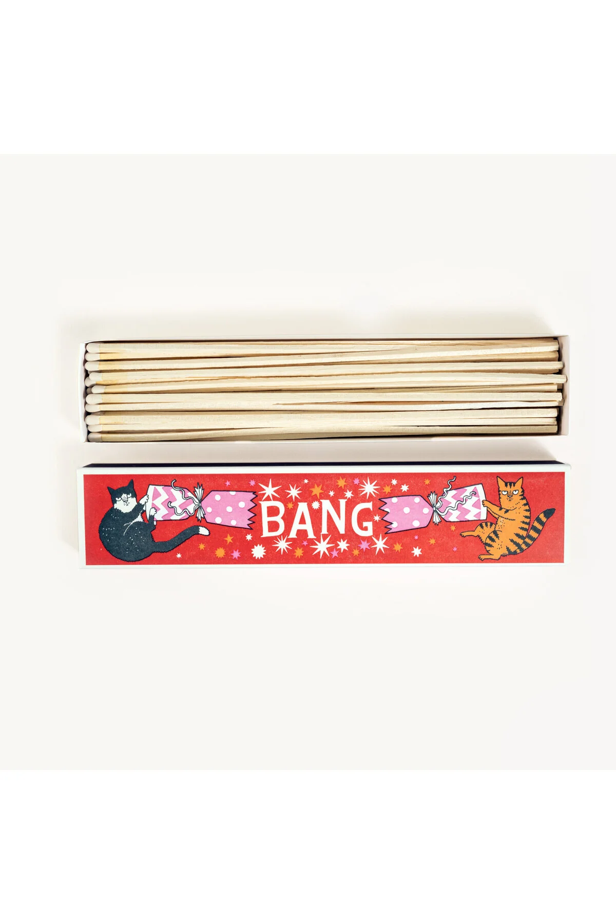 جعبه دکوری CRACKER CATS WOODY MATCH GIFT 29X60X3 سانتی متر رنگ Zsa Zsa Zsu