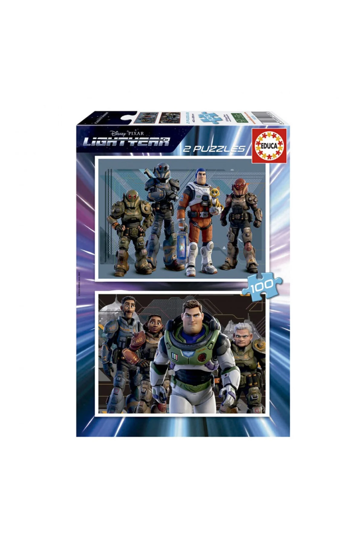 پازل ها و یاپبوزهای کودک 2X100 LIGHTYEAR FSC R اورجینال ادوکا EDUCA