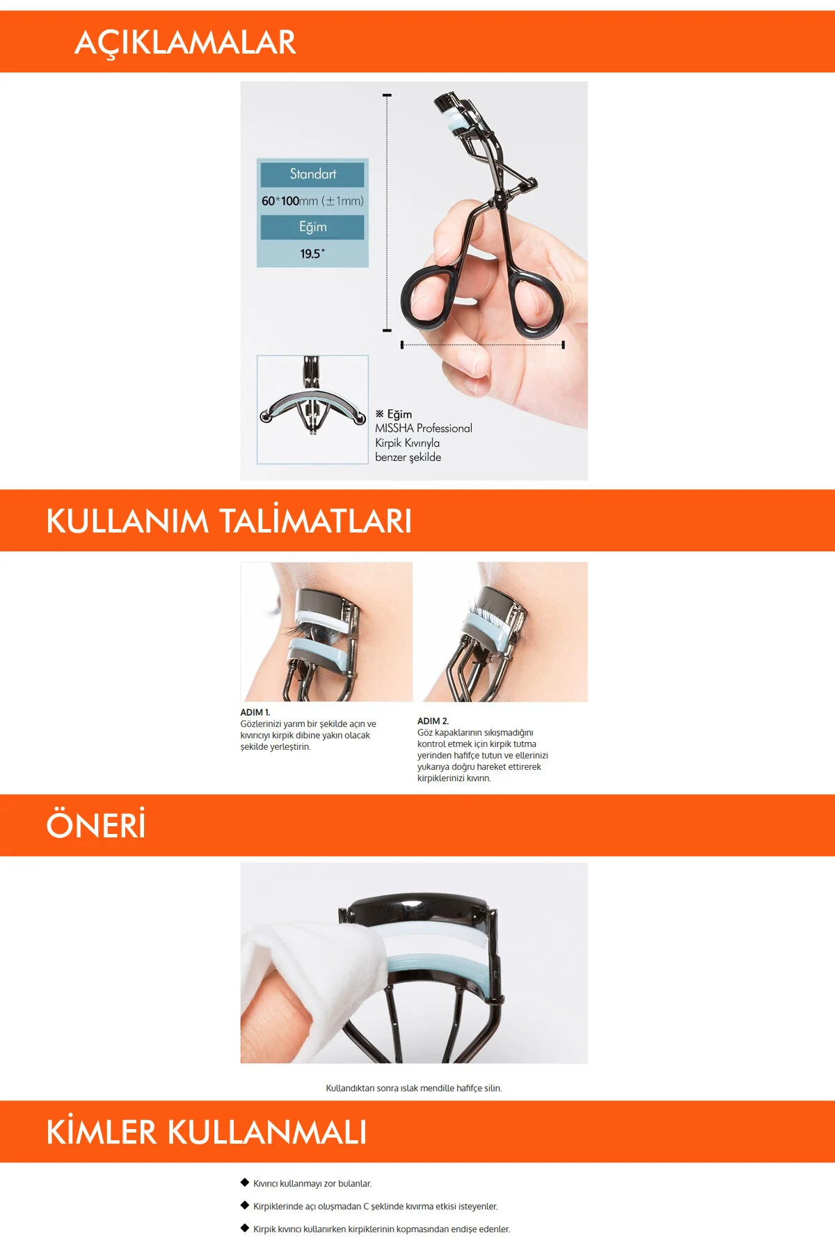 Missha دستگاه فر کردن مژه سه طبقه محکم میشا