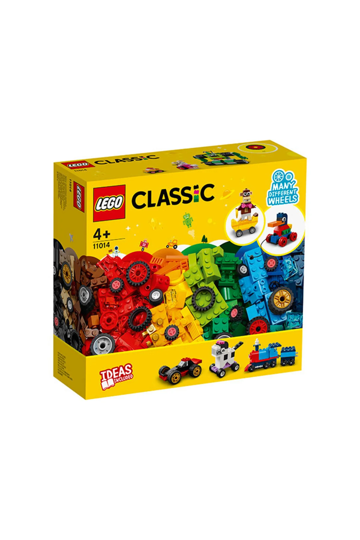 LEGO لگو آجر و چرخ کلاسیک ست ساختمان اسباب بازی خلاقانه 11014 (653 عدد)