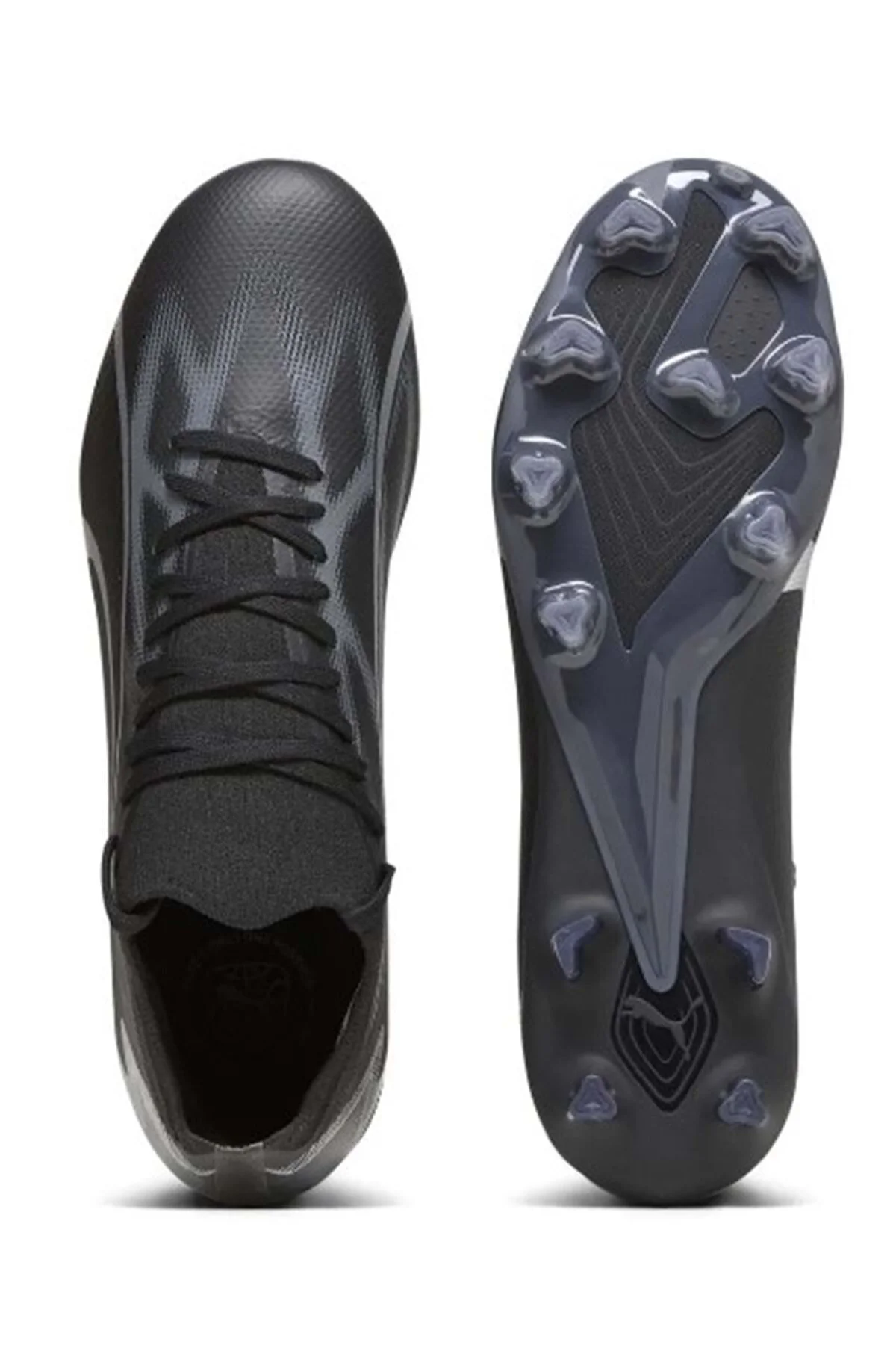 کفش چمن مصنوعی داخلی مردانه ULTRA MATCH FG AG 107347 نیمه حرفه ای کرامپون سیاه پوما Puma