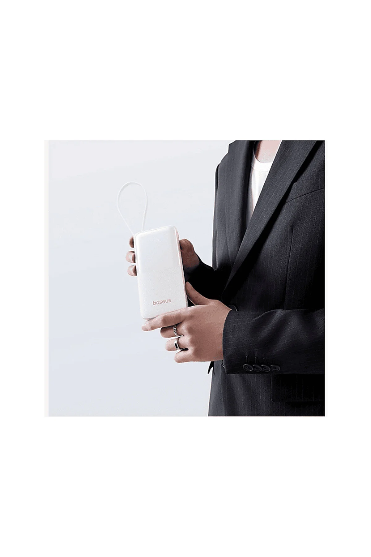 پاوربانک شارژر قابل حمل BIPOW 2 10000MAH WHITE Baseus