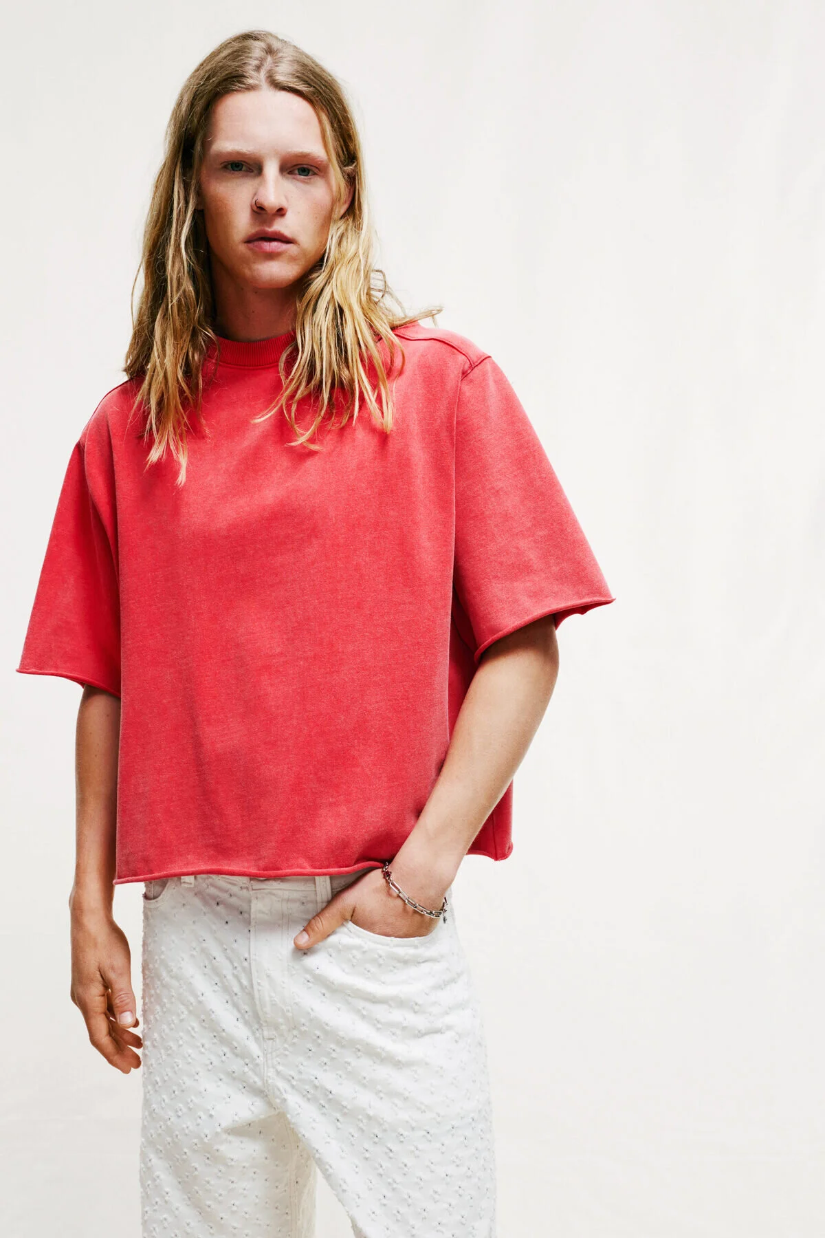 تی شرت مردانه T SHIRT OVERWHELL FIT اورجینال H&M