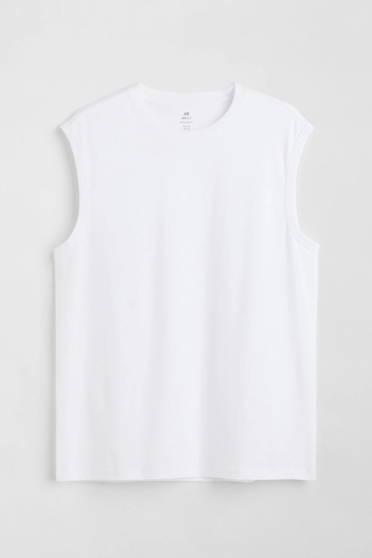 تی شرت مردانه COOLMAX® به طور منظم و مناسب بدون آستین اچ اند ام اورجینال H&M