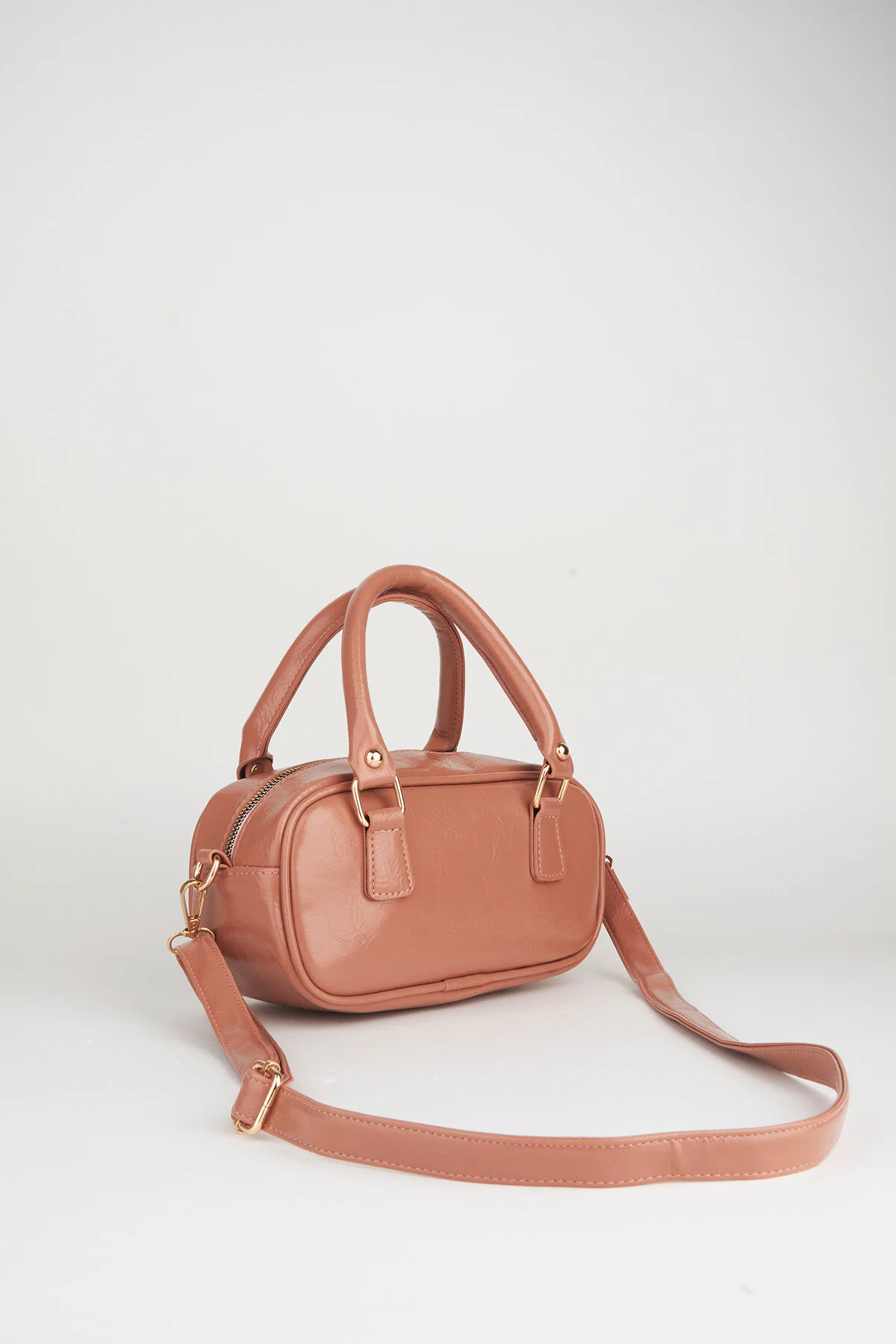 کیف شانه ای زنانه موچا جذابیت جزئیات ثبت اختراع چرمی ZIPPER بسته بازوی دست و Vivaq