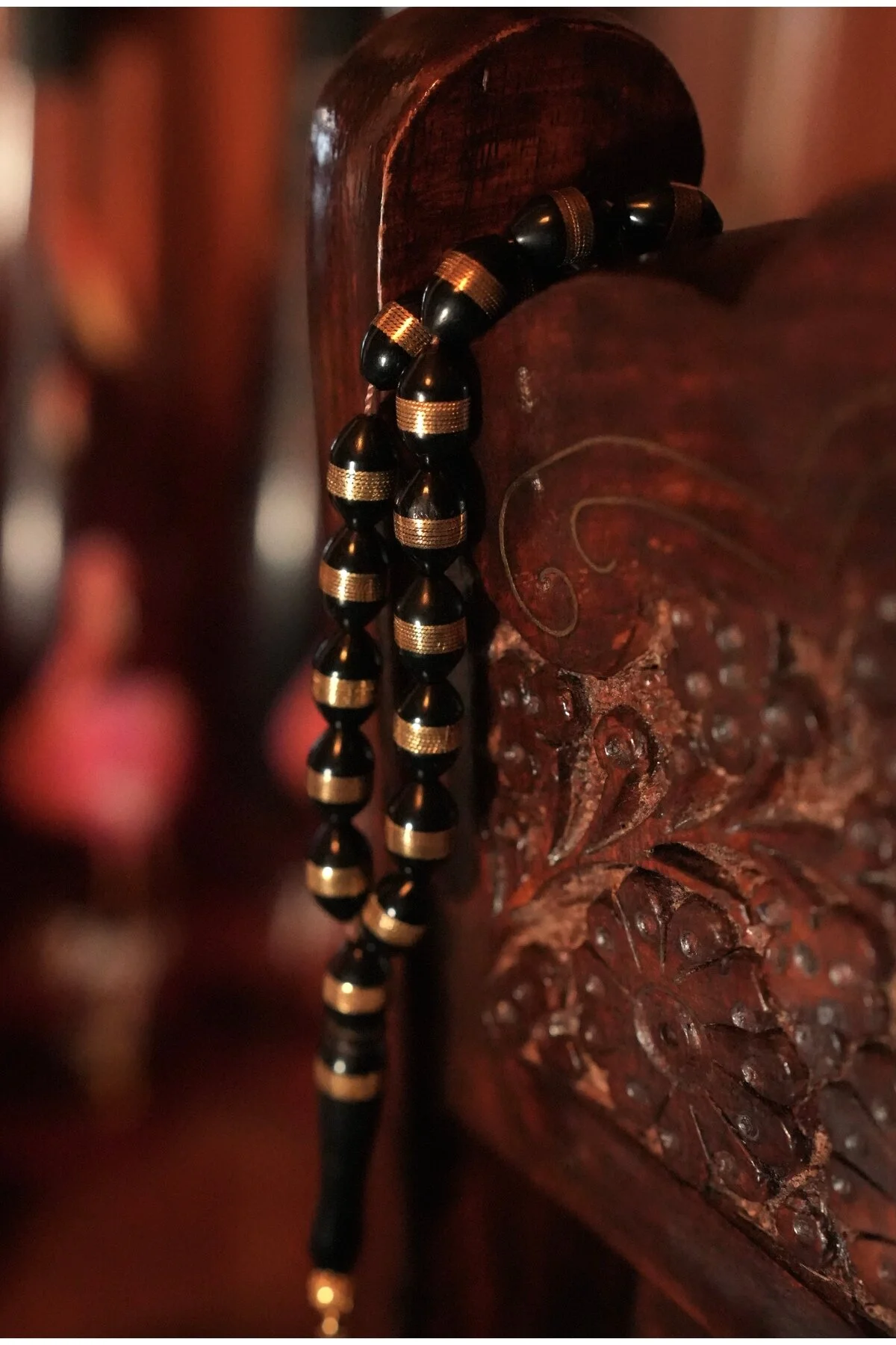 تسبیح مجوز شخصی 22 تاسل با ارزش طلای دقیق کارگران دست و پا چکش سیاه KUKA TESBIH COLLECTION OF ROSARY