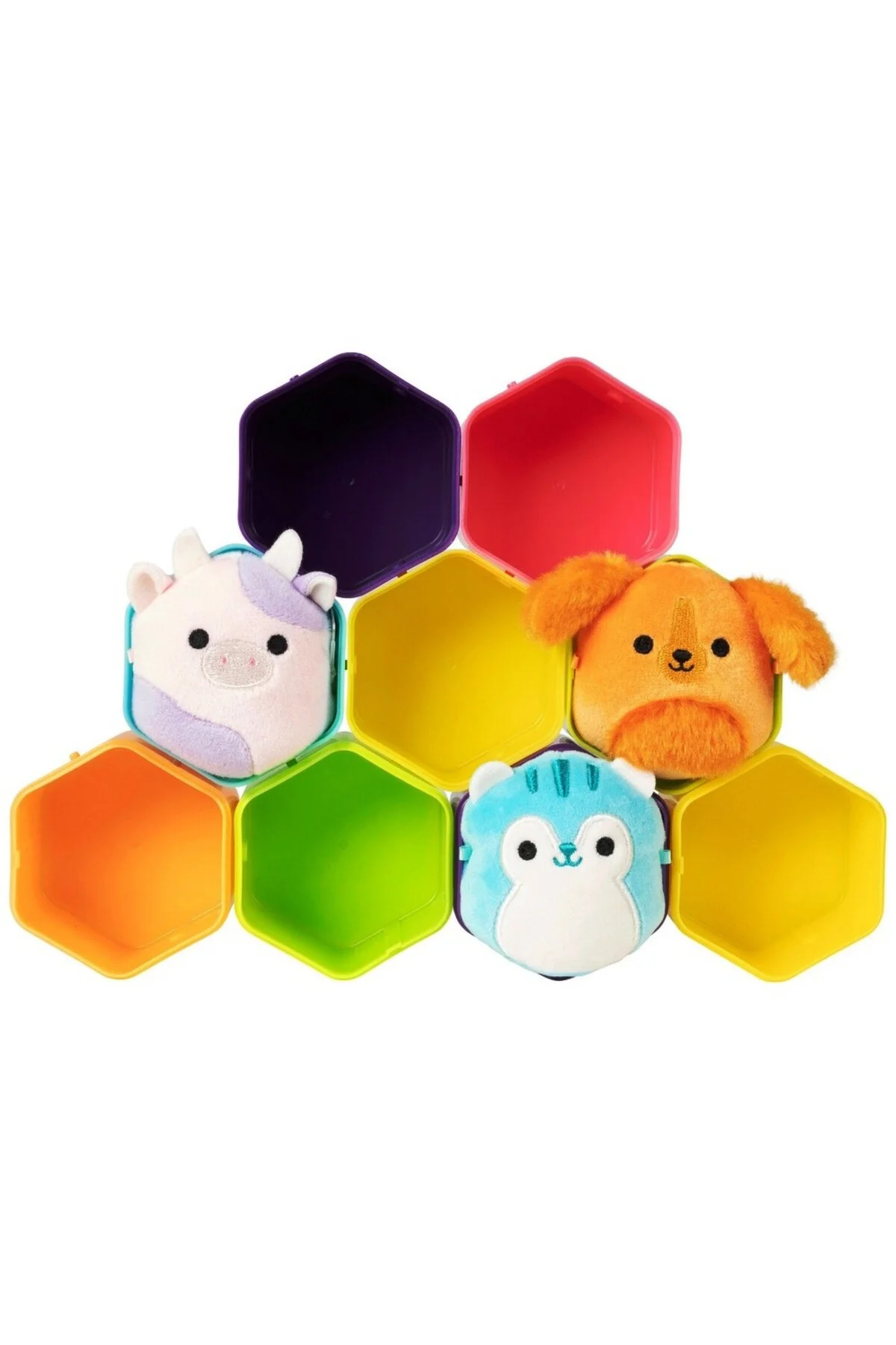 اسباب بازی های پشمی 1 تکه MICROMALLOWS SQUISHMALLOWS SURPRISE MINI SOFT PLASH TOY شکل 6 سانتی متر قطعه TOYFEST
