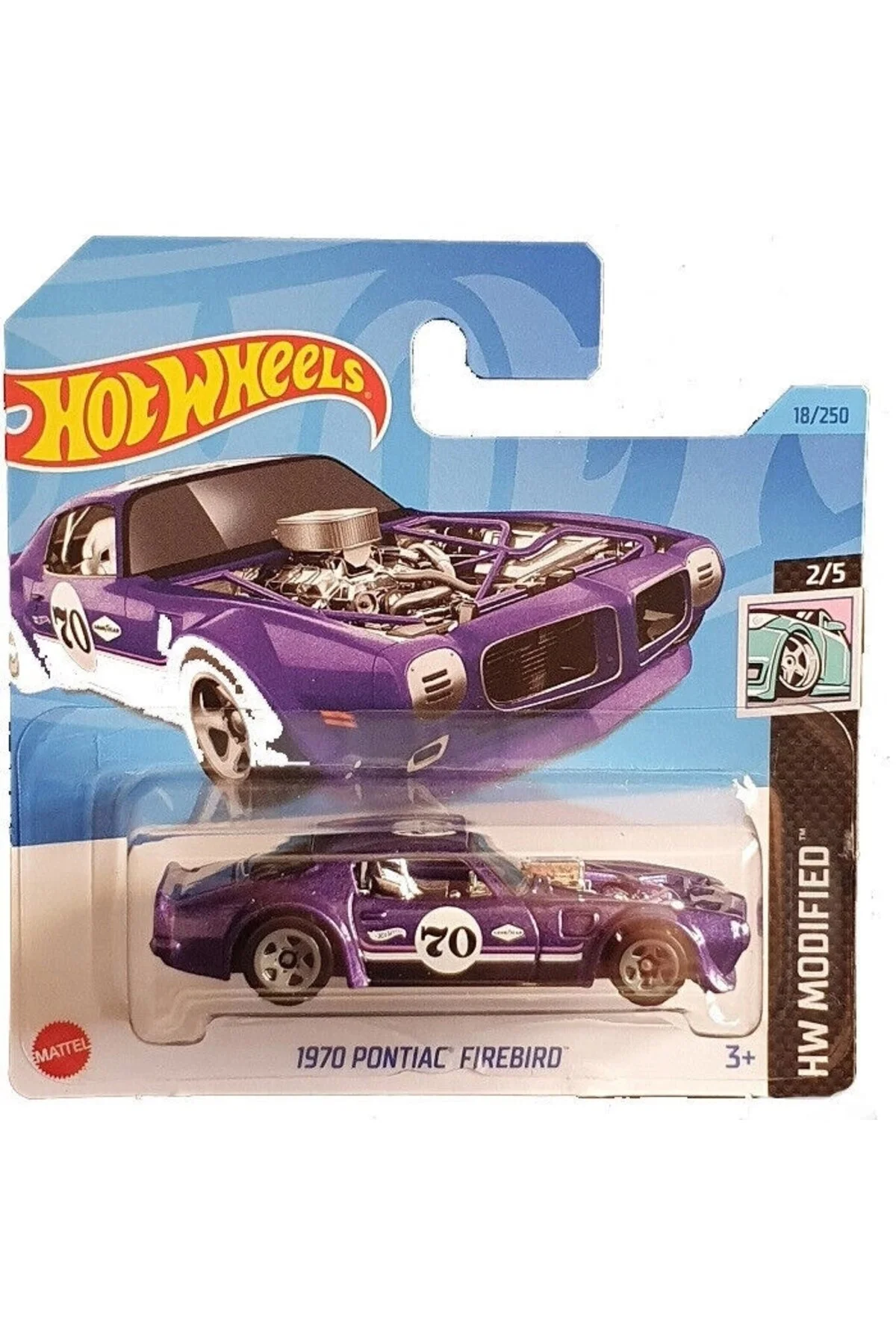 ماشین اسباب بازی SINGLE CARS 1970 PONTIAC FIREBIRD HKK49 هات ویلز اورجینال HOT WHEELS