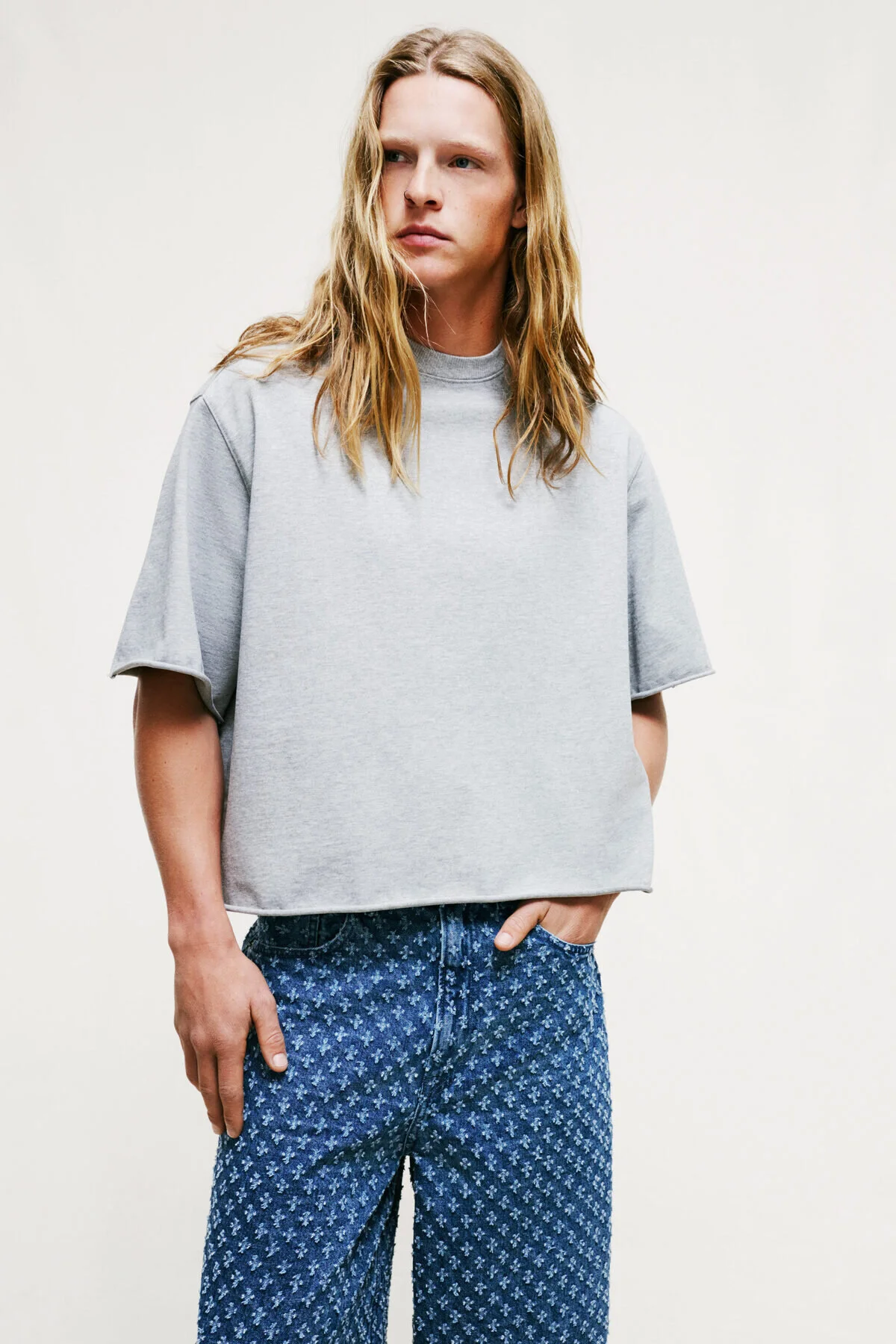 تی شرت مردانه T SHIRT OVERWHELL FIT اورجینال H&M