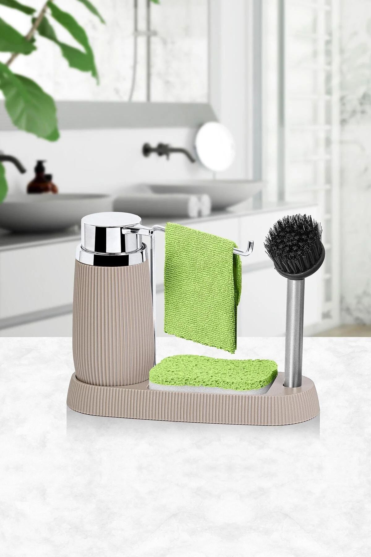 جاصابونی چند رنگ جای صابون و مایع دستشویی مجموعه سینک ویزون حق بیمه  Okyanus Home