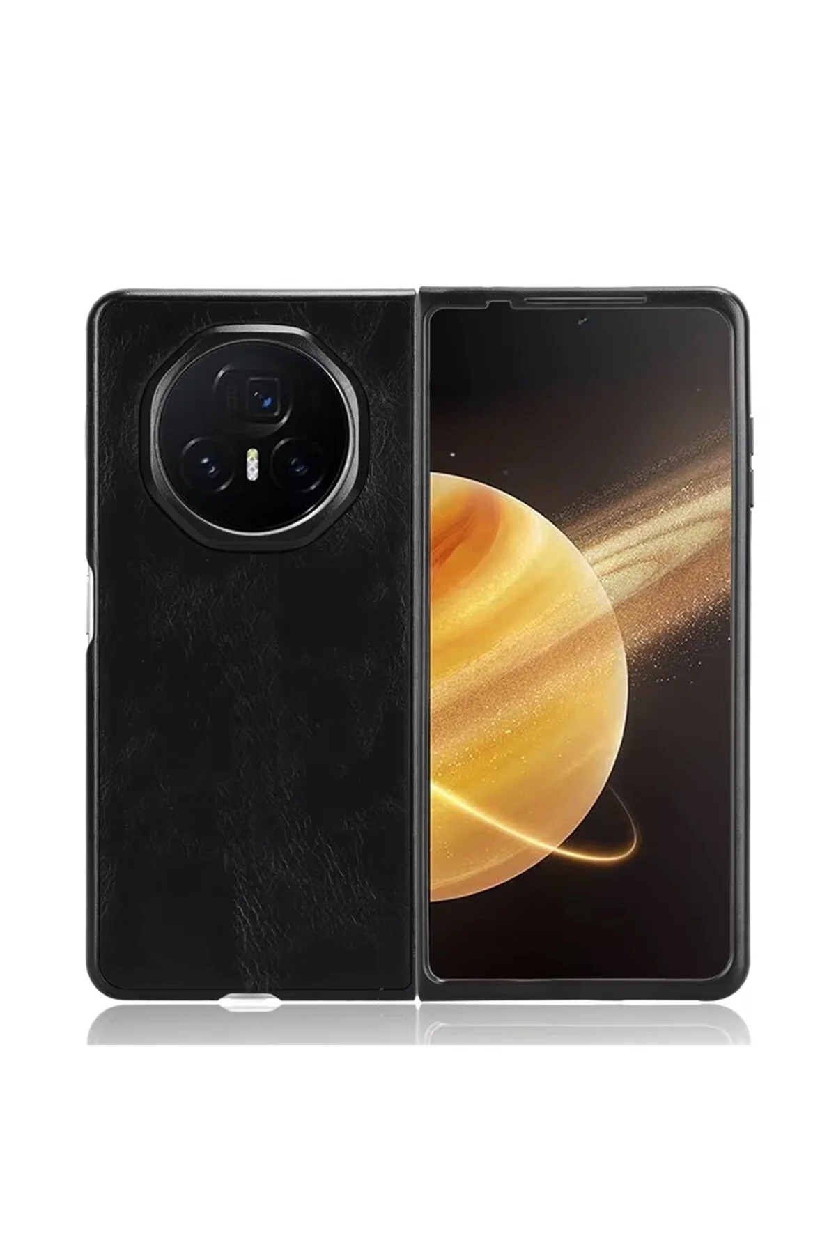 کاور و قاب محافظ پلاستیکی طرح دار چرمی برای HONOR MAGIC V3 Microcase