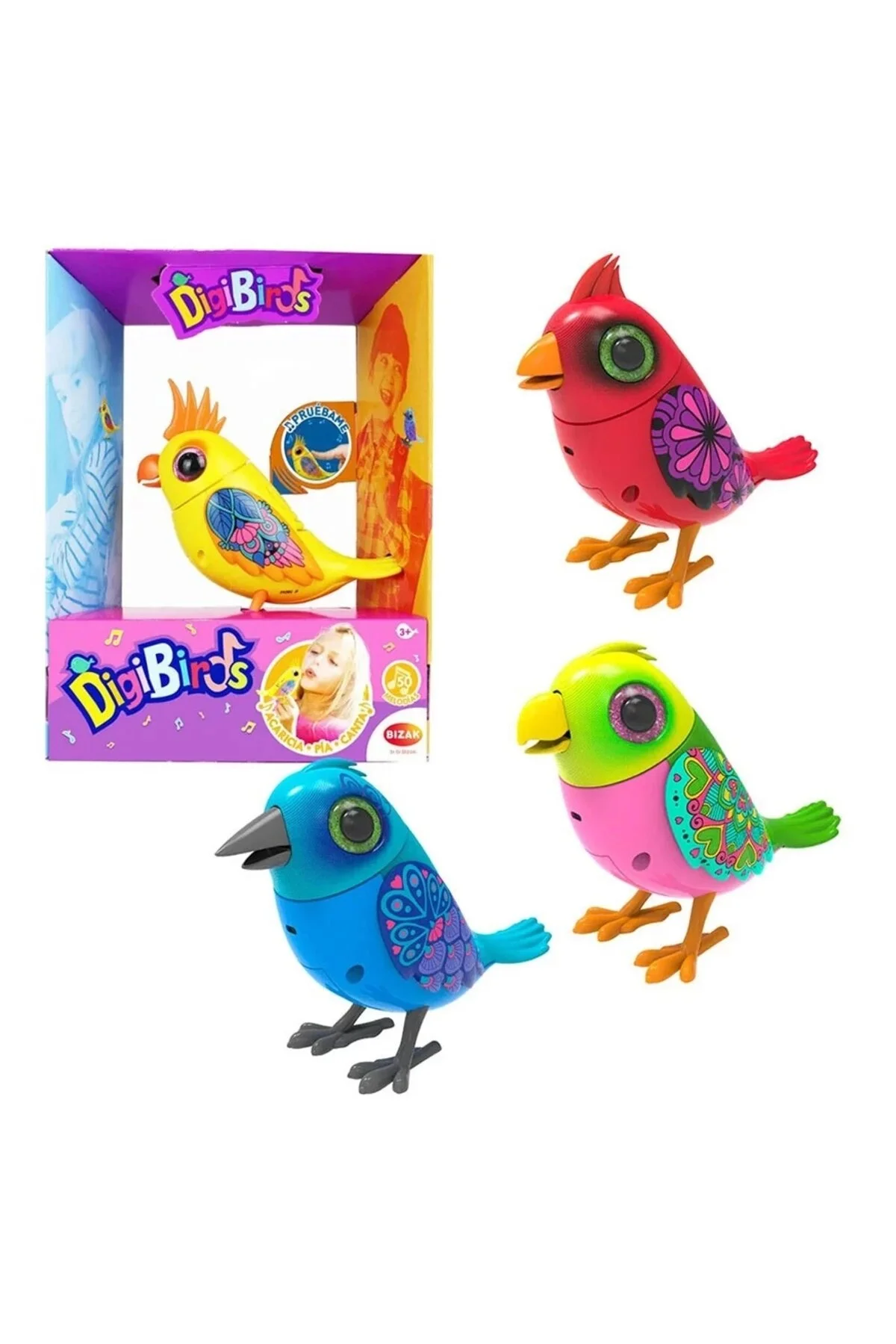اسباب بازی های فیگور حیوانی Digibirds Single Pack Series 1 Model 2 Silverlit