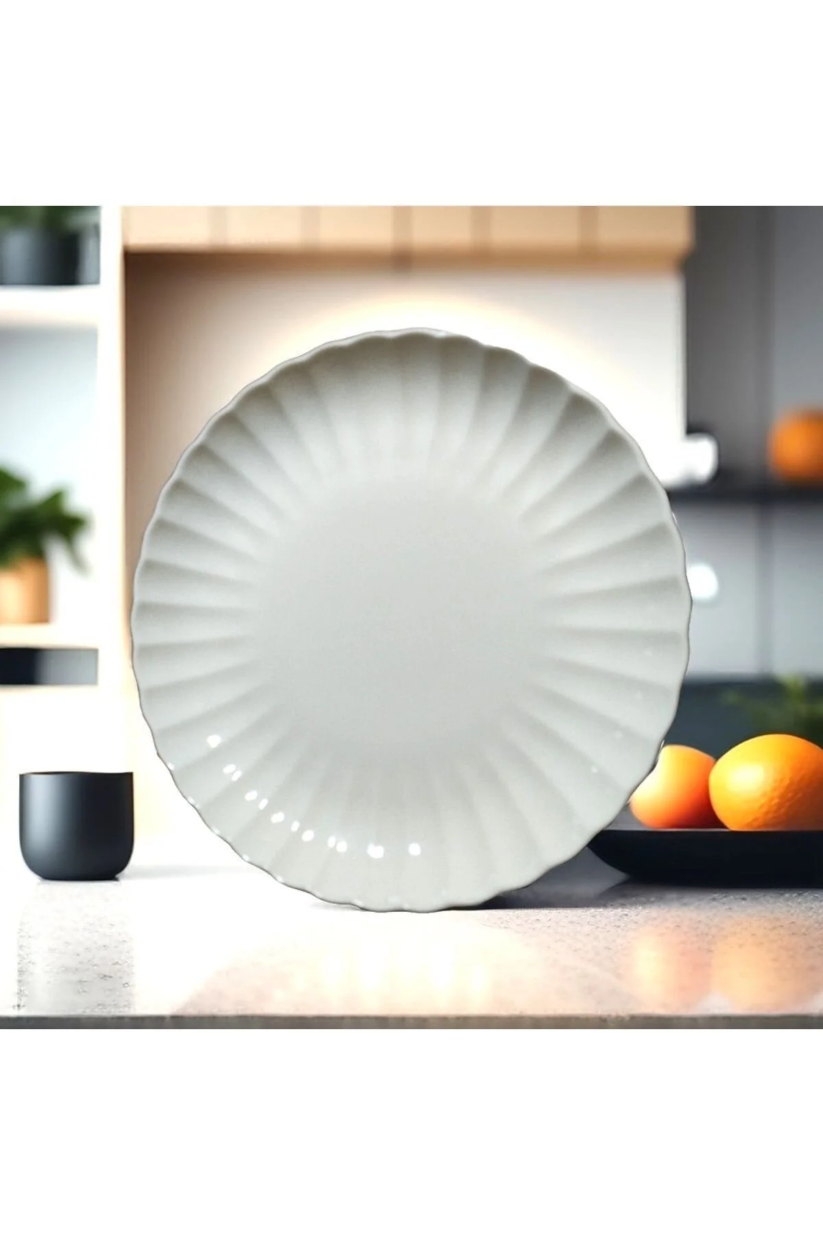 بشقاب BONE LUZ 6 قطعه 21 سانتی متر کیک شیرین ارائه صبحانه پلاک محصول Kütahya Porselen