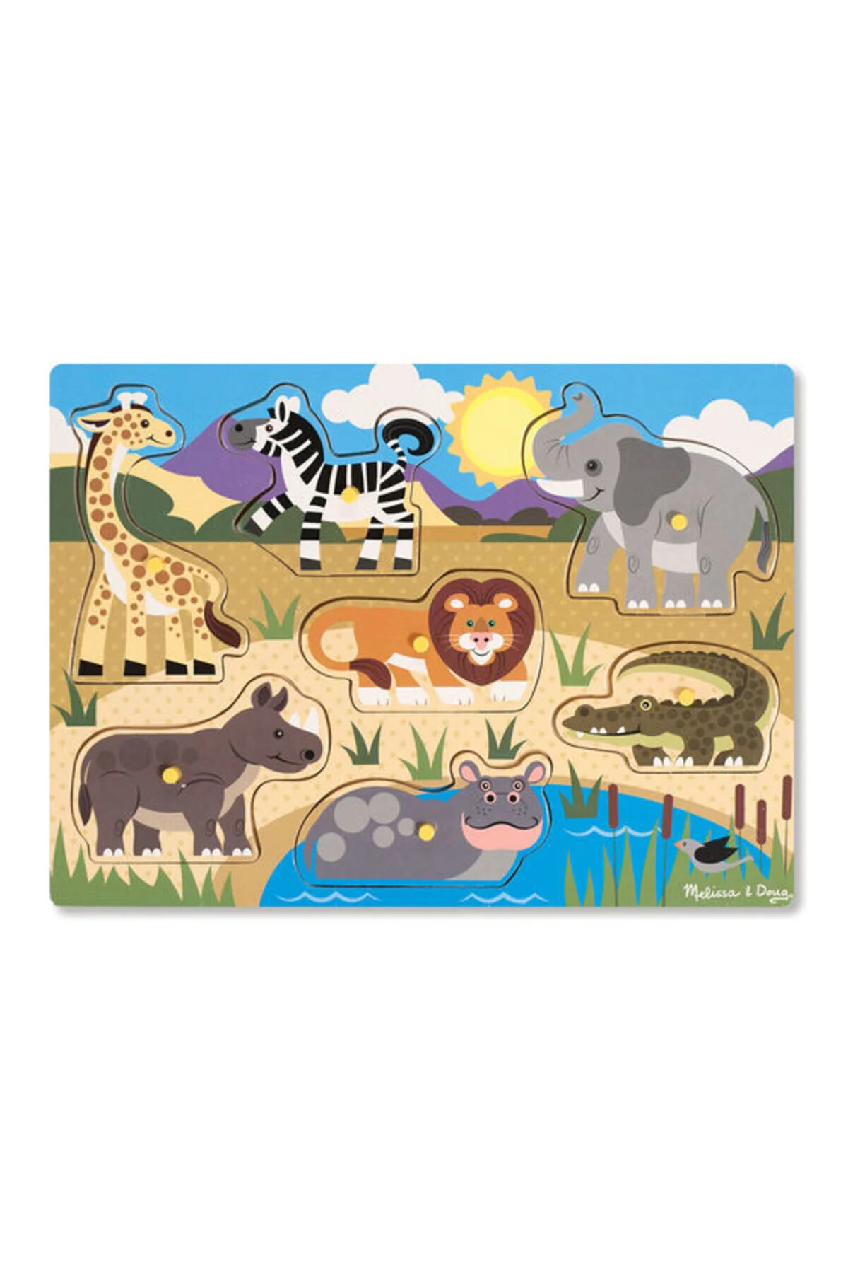 پازل ها و یاپبوزهای کودک ملیسا داگ باید چوبی سافاری جدید را نگه دارند Melissa &amp; Doug Melissa &amp; Doug