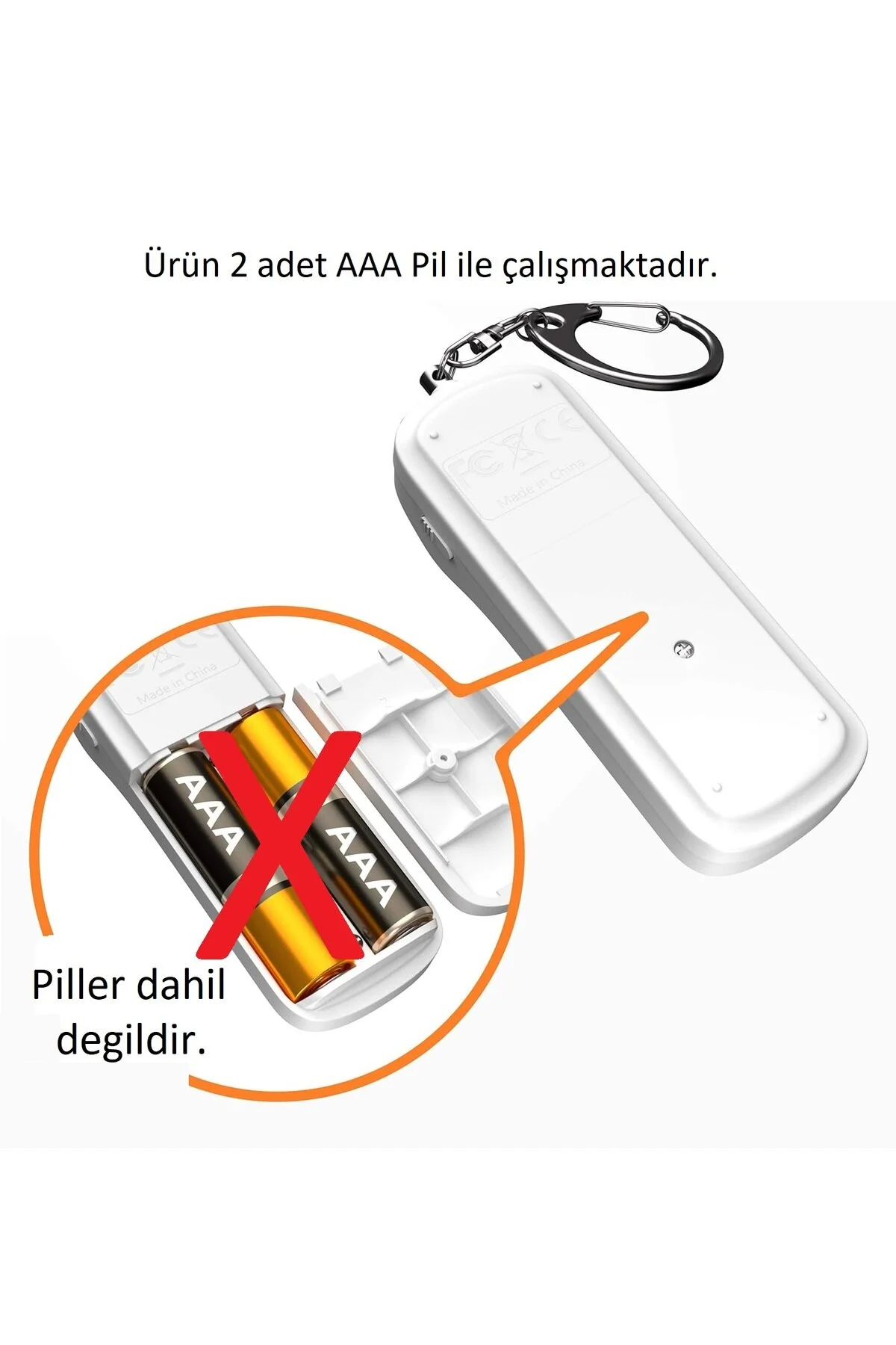 جلیقه کلید جاکلیدی هشدار امنیتی شخصی با آژیر اضطراری قابل حمل چراغ LED SPELT