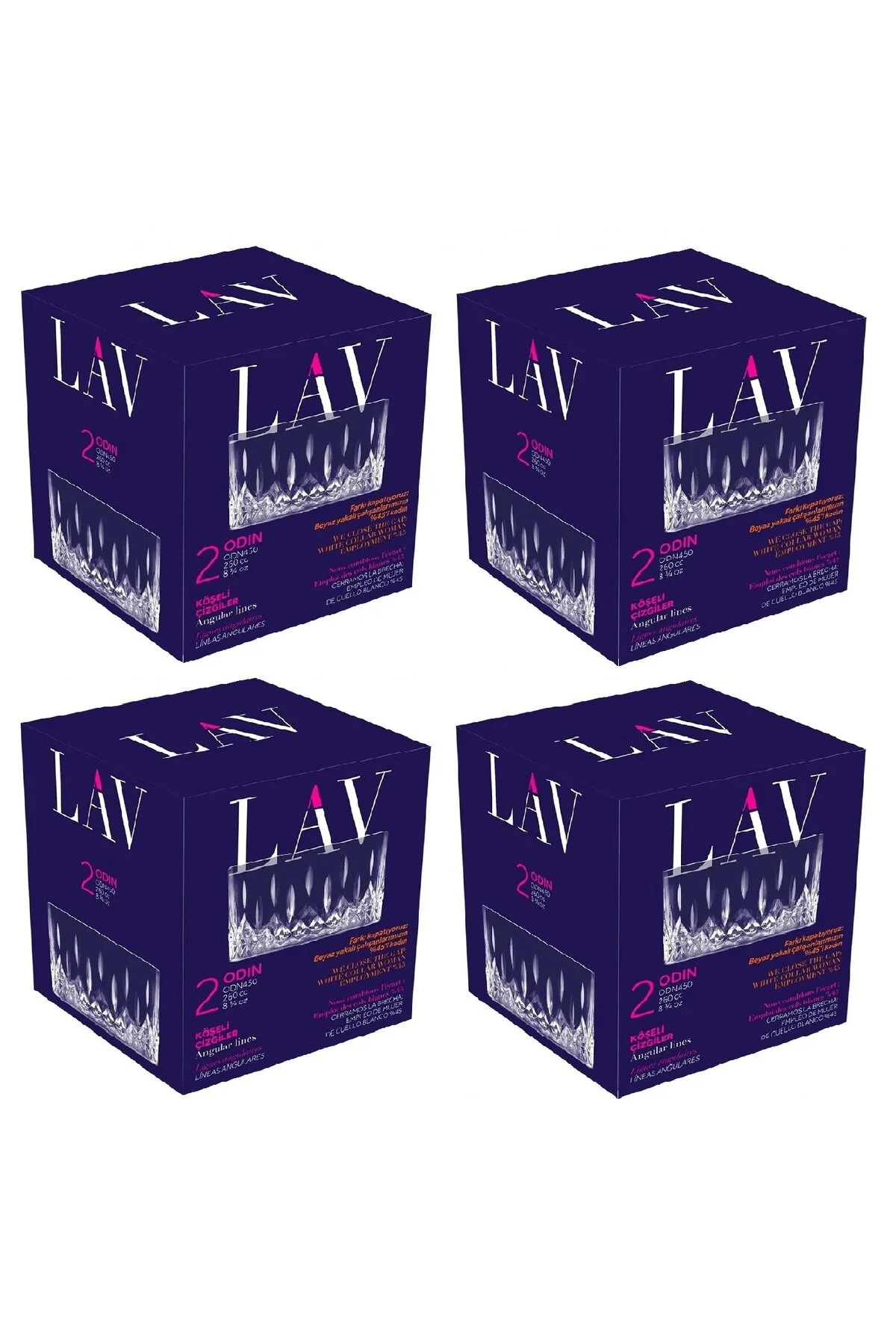 کاسه شیشه ای برش اودین 8 لاو LAV