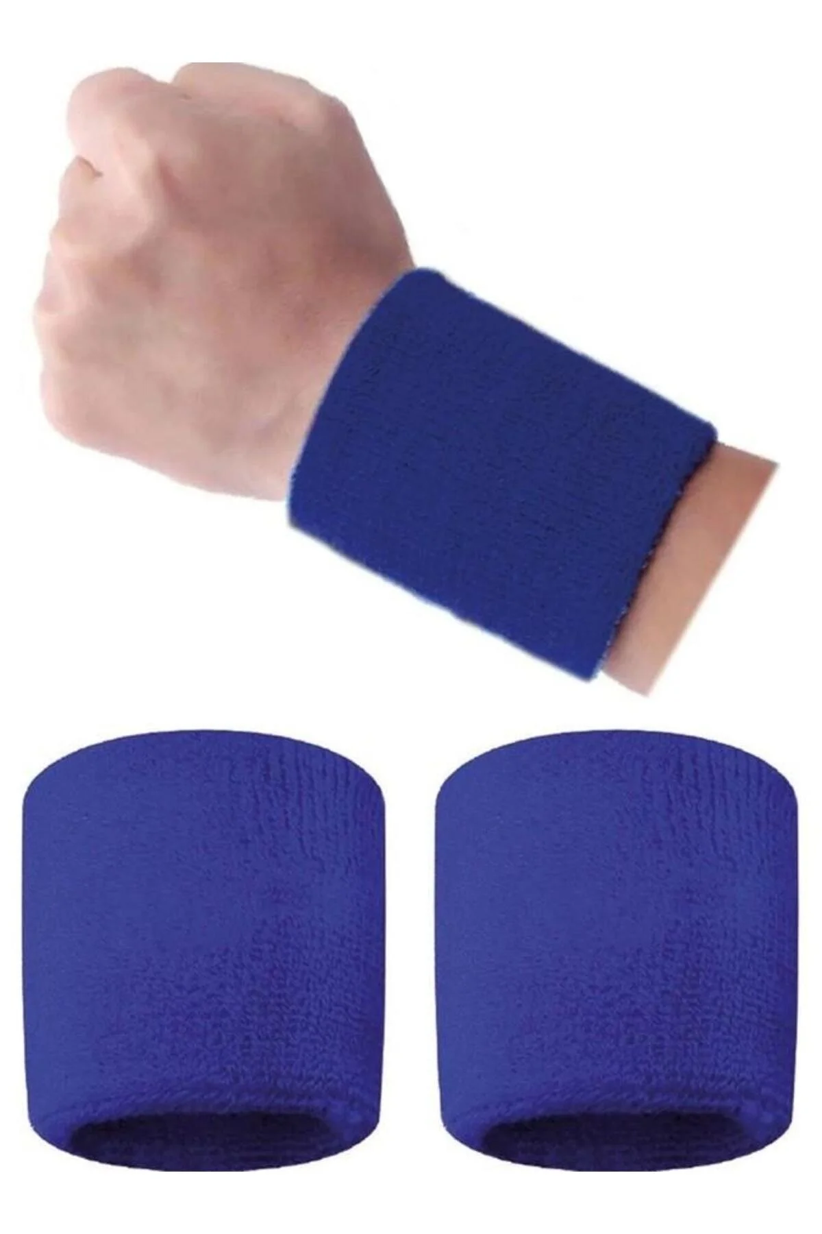 دستبند حوله ای تنیس آبی HVL BLUE ست 2 عددی Avessa