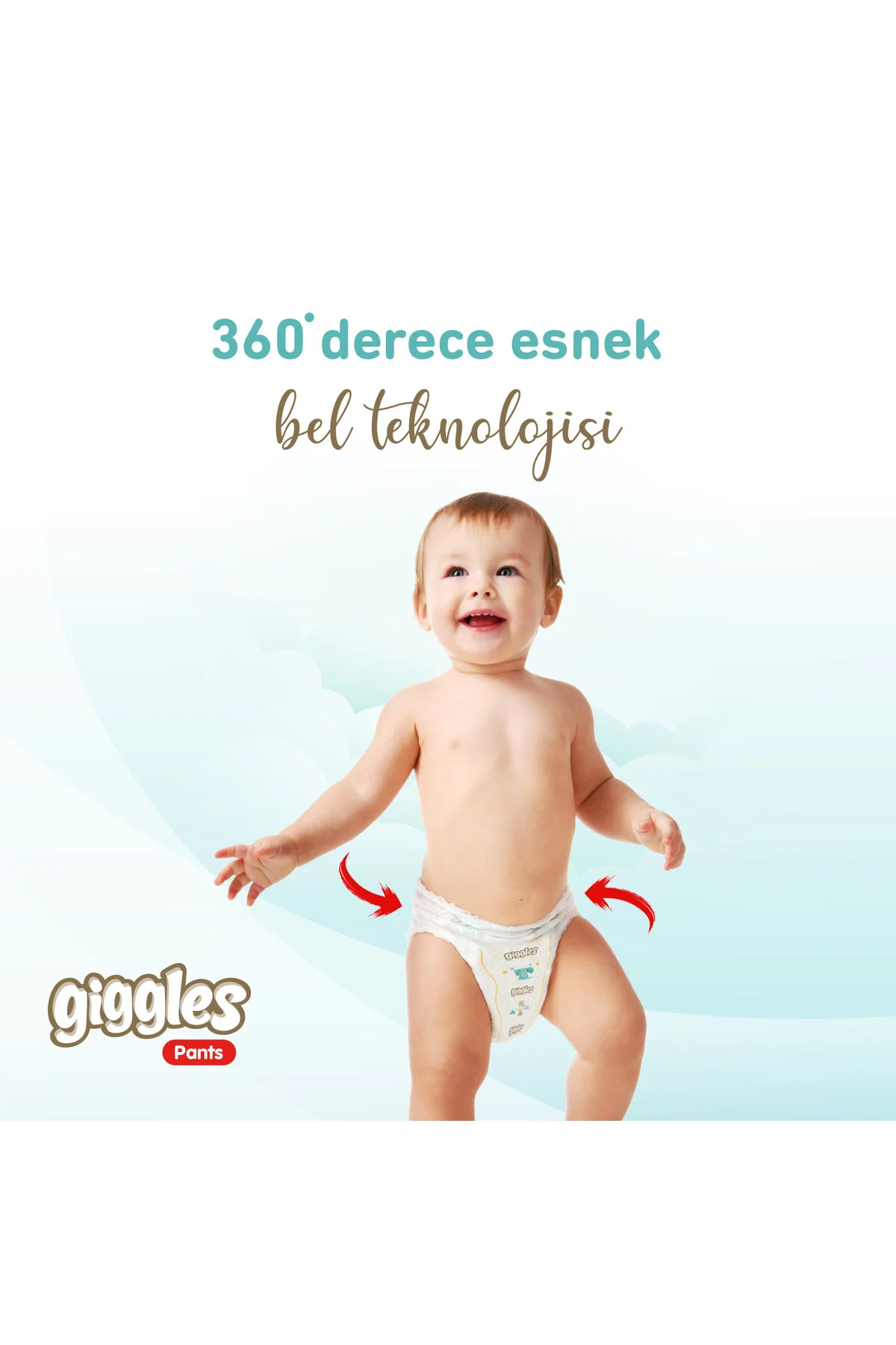 پوشک بچه شلوار شورتی سایز 7 XXLARGE 48 عددی اورجینال giggles