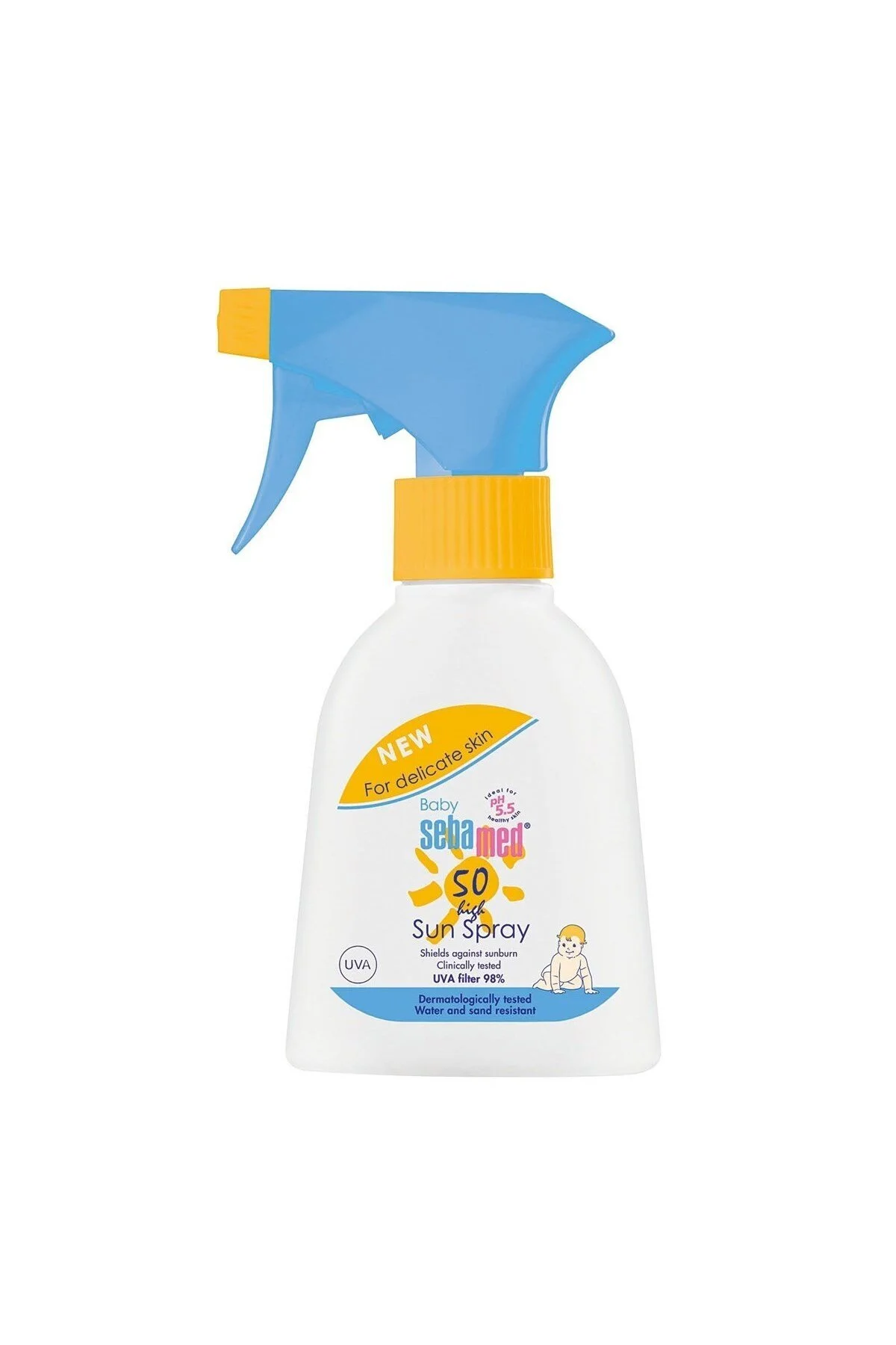 کرم ضد آفتاب کودک محافظت کننده همه کاره اسپری SPF50 200 میل Sebamed