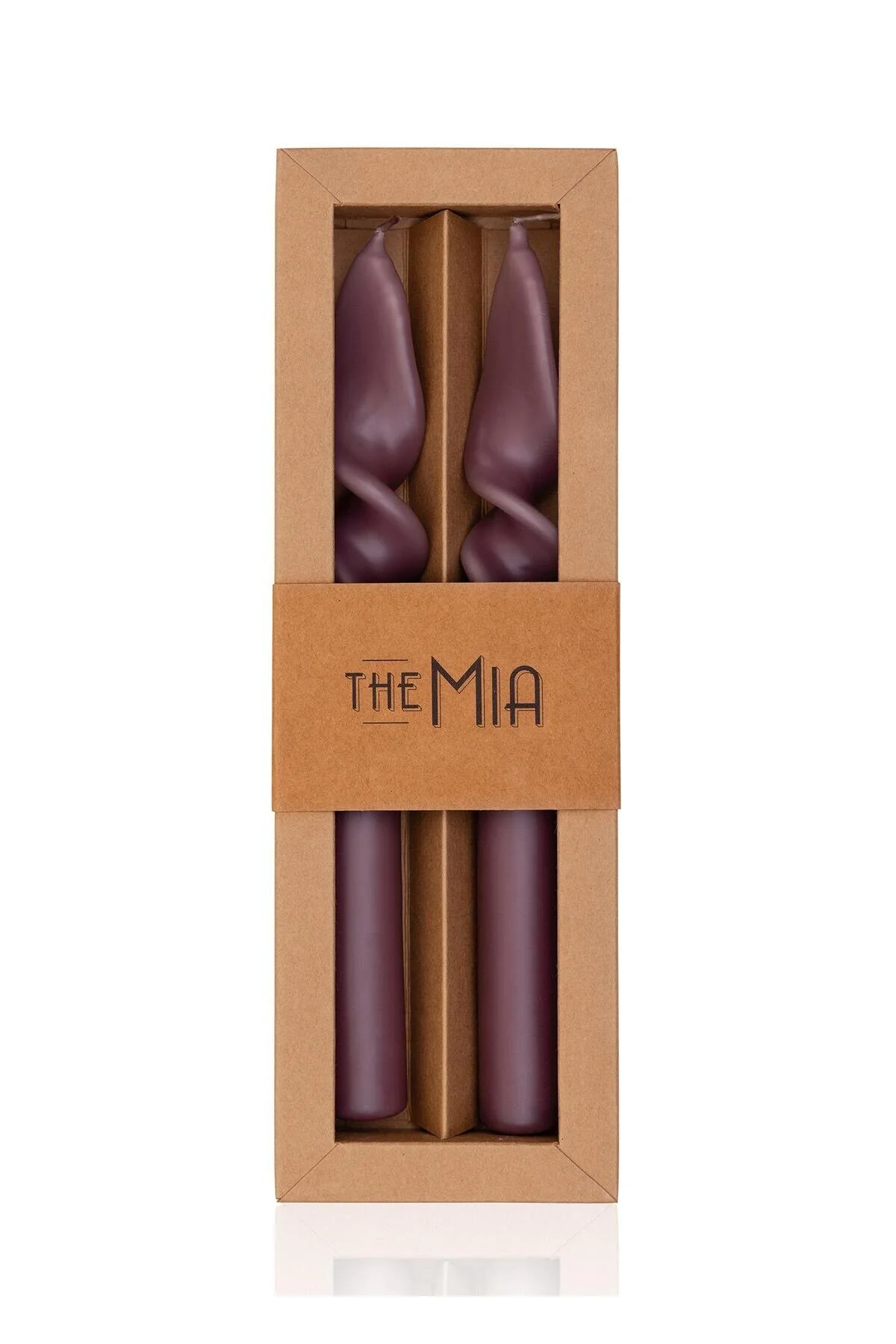 شمع و چراغ BURGU CANDLESTICK 2 SET MINK 25 CM The Mia