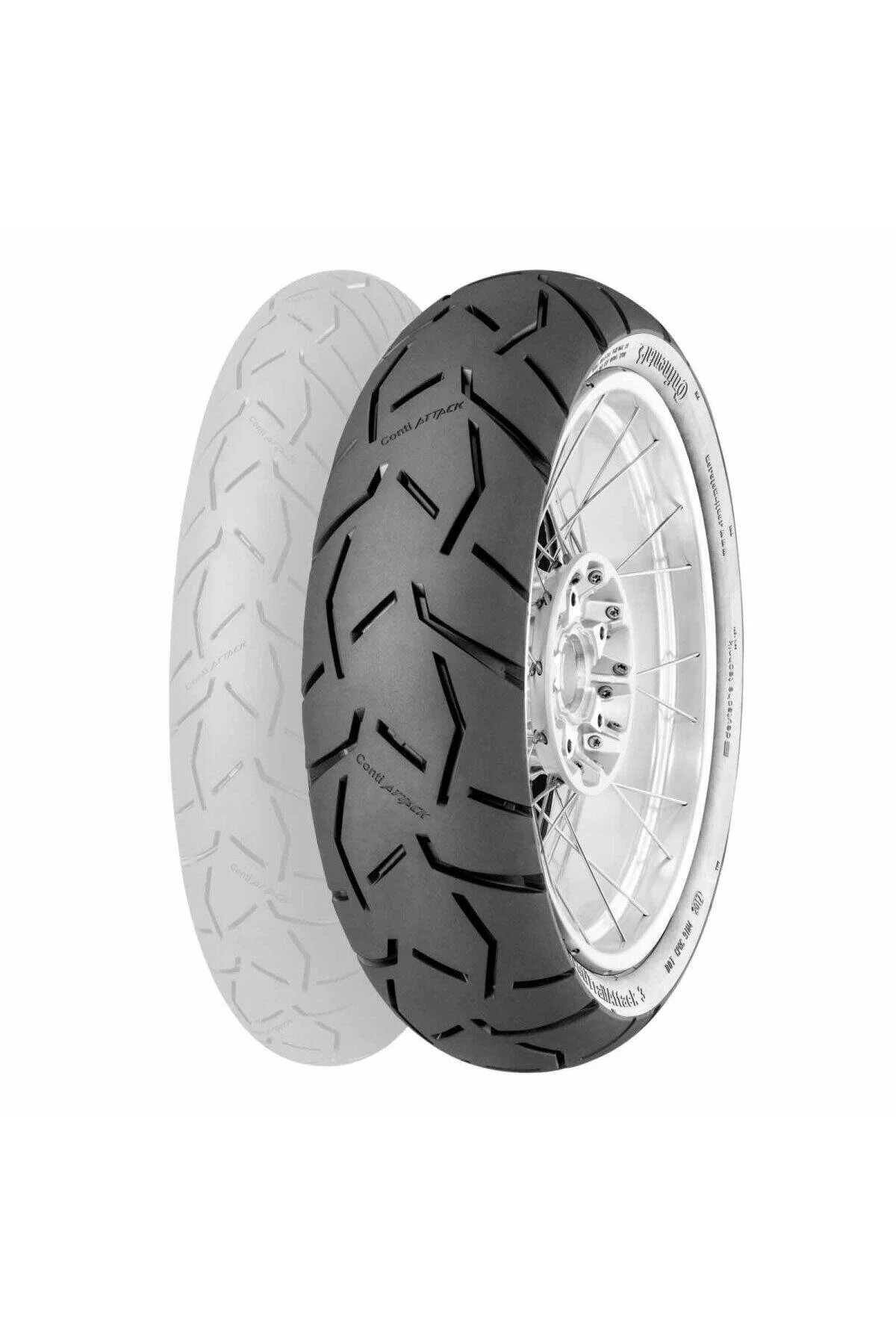 لاستیک تماس با RAISETACK3 110 80R19 59V TL ماجراجویی موتور سیکلت تایر تولید آلمان Continental