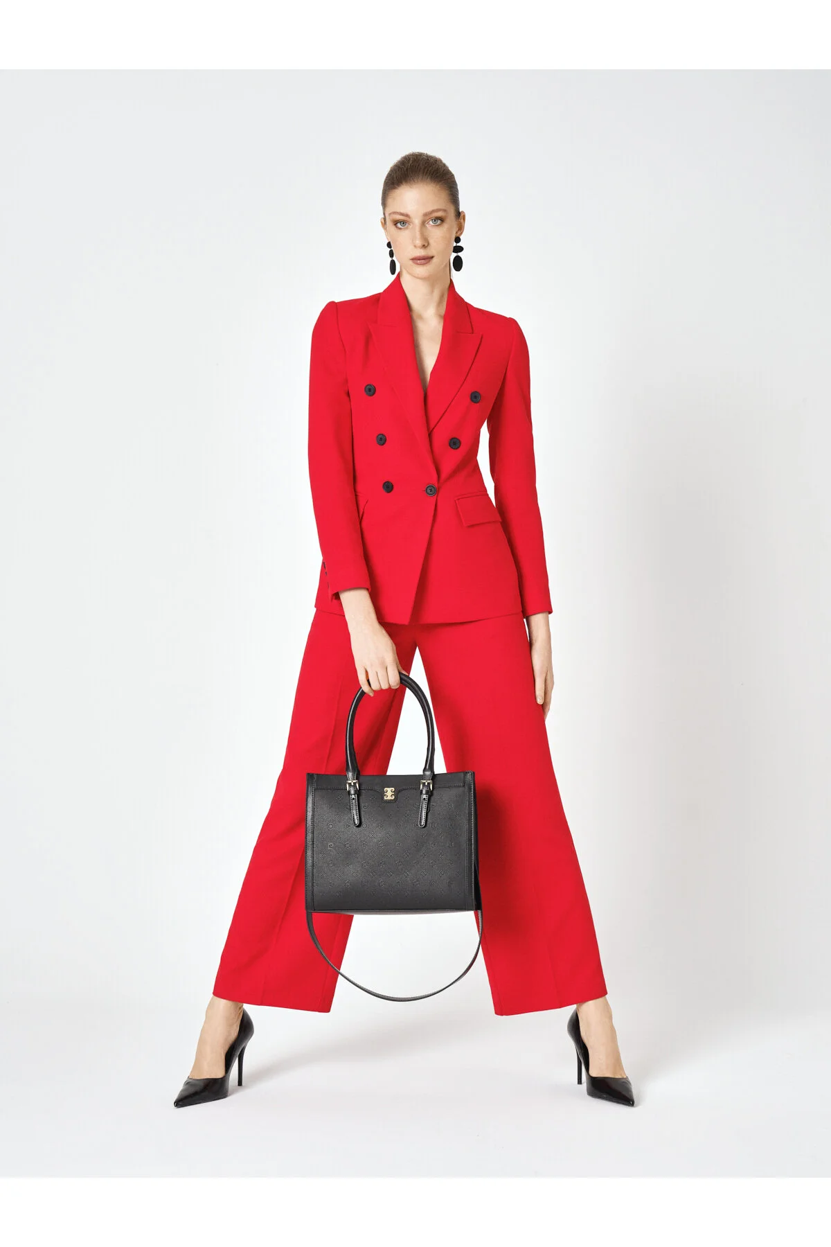 کیف شانه ای زنانه مشکی 05PO25Y2013 Pierre Cardin