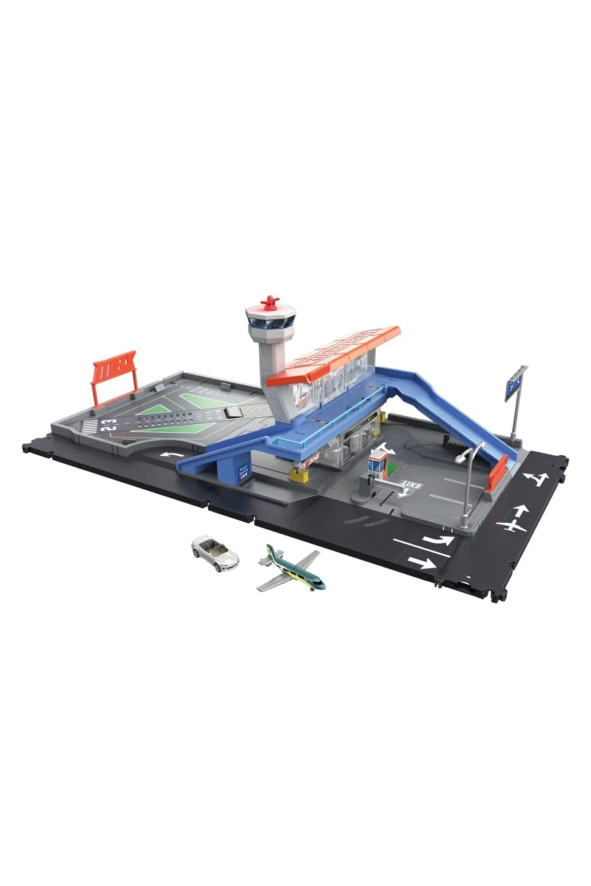 ماشین اسباب بازی OMX ACTION DRIVERS AIRPORT ADVENTURE PLAYSET GEXTRX 976748 Matchbox