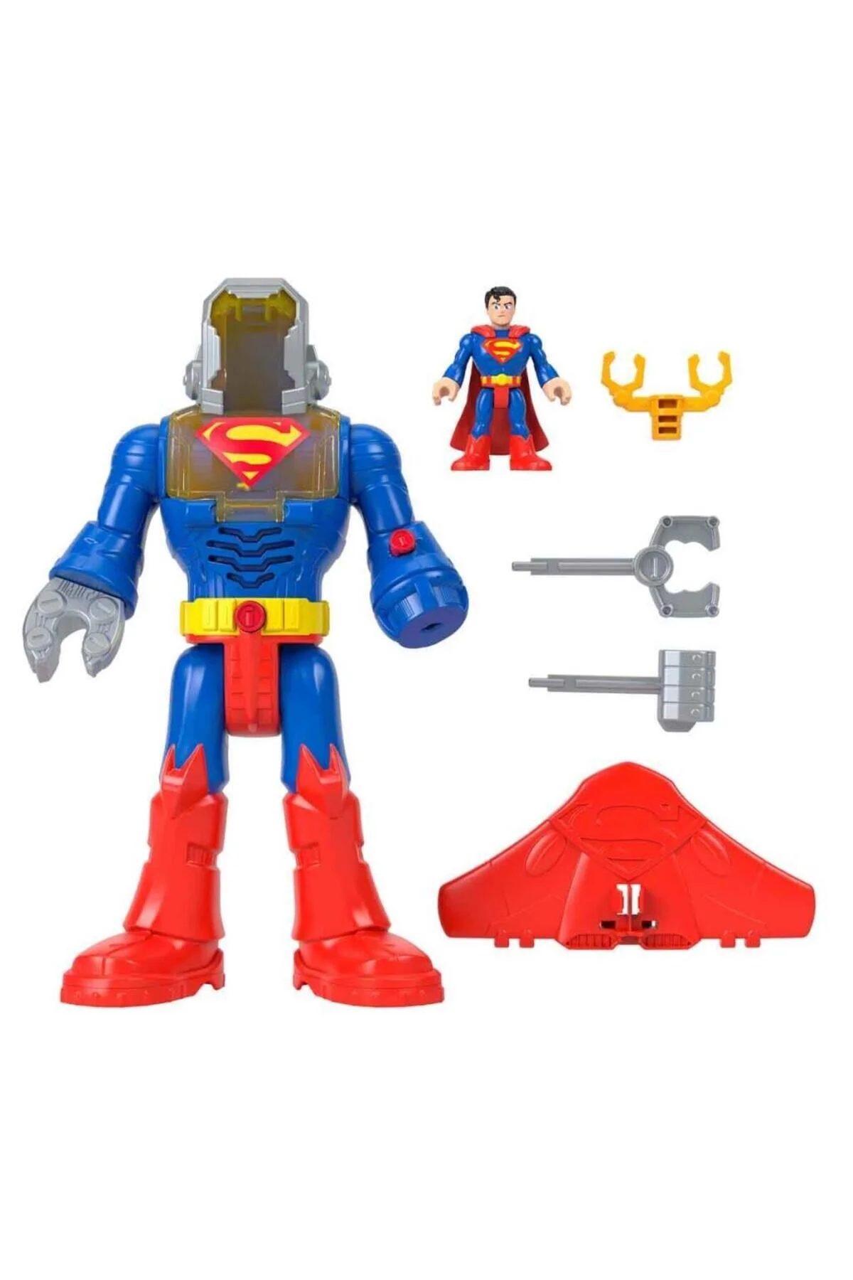 اسباب بازی های فیگور شخصیت DC SUPER FRIENDS SUPERMAN و EXO COSTUME JCT47 ایمجینکس Imaginext