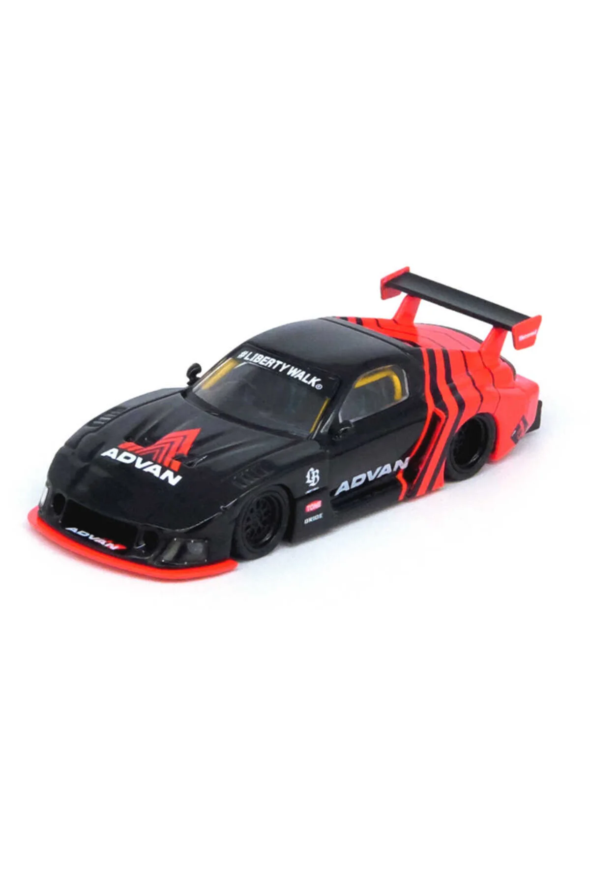 مدل خودرو INNO64 1 64 LBWK MAZDA RX7 FD3S LB ADVAN CLEVER ماشین سیاه Inno