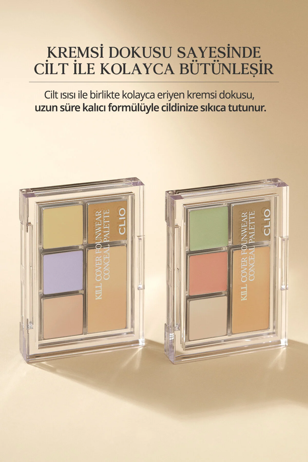کانسیلر پالت با بافت کرمی KILL COVER FOUNWEAR CONCEAL PALETTE DELIGHT CLIO