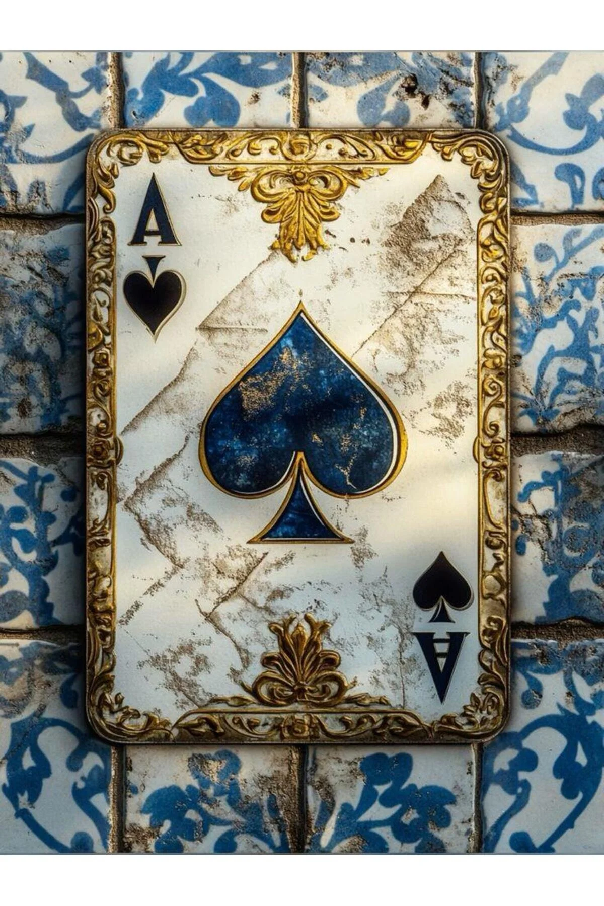 پازل سه بعدی ACE OF SPADES PIXART ART DIAMOND PAINTING MOZAIC 40X60 pixartsanat