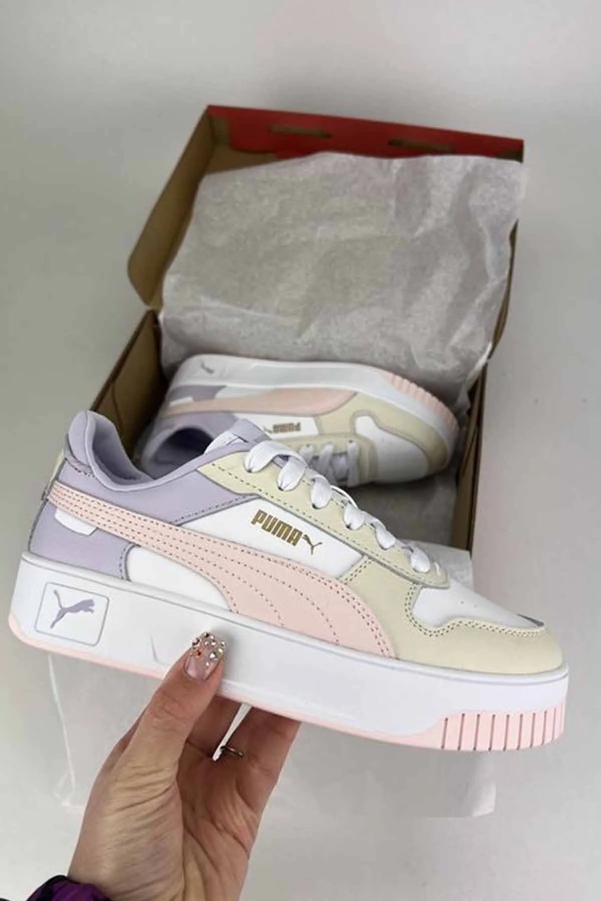 اسنیکر زنانه کفش پاشنه بلند اورجینال Puma