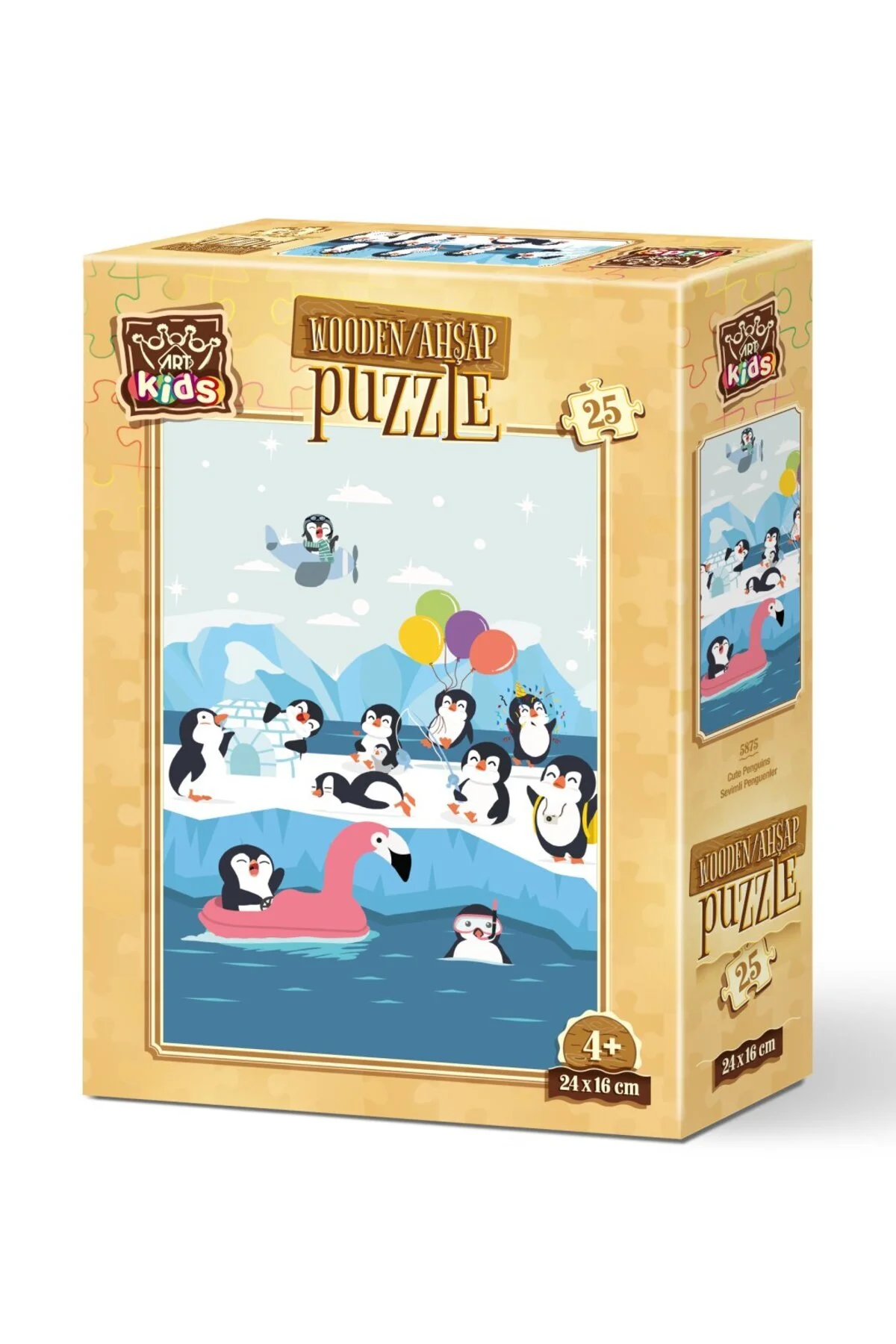 پازل پنگوئن های زیبا ART KIDS 25 قطعه چوبی اورجینال ارت Art Puzzle