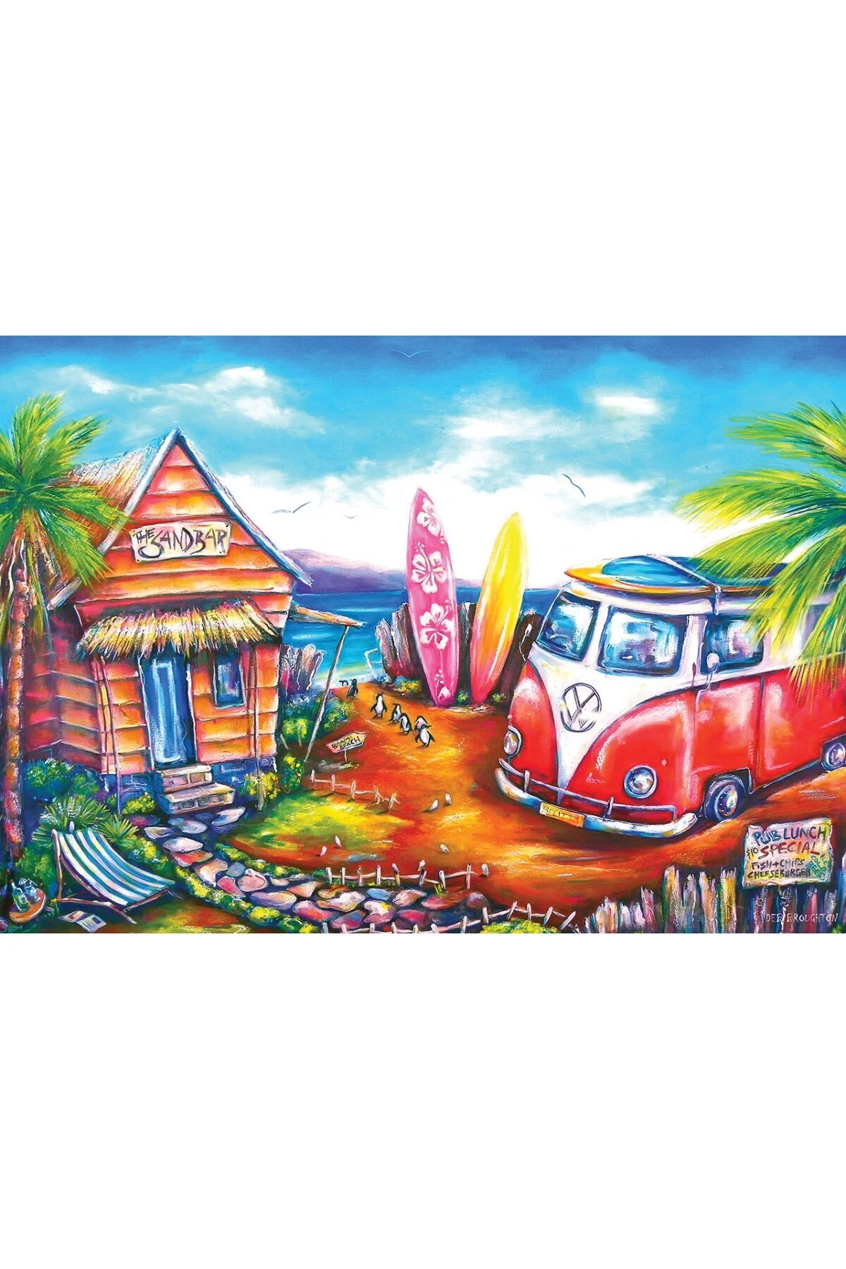 پازل ها و یاپبوزهای کودک SURF CAMP 260 قطعه اورجینال ارت Art Puzzle