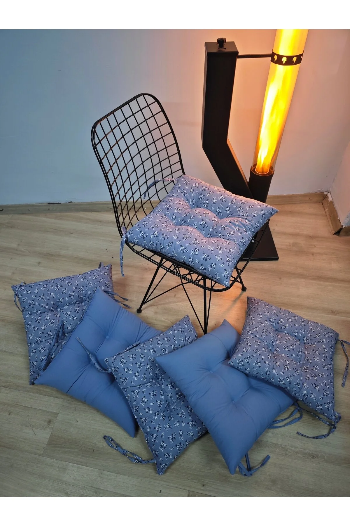 کوسن صندلی مخلوط POFIDIC 40 6 قطعه اتصال را اندازه گیری می کند DURU HOME COLLECTİON