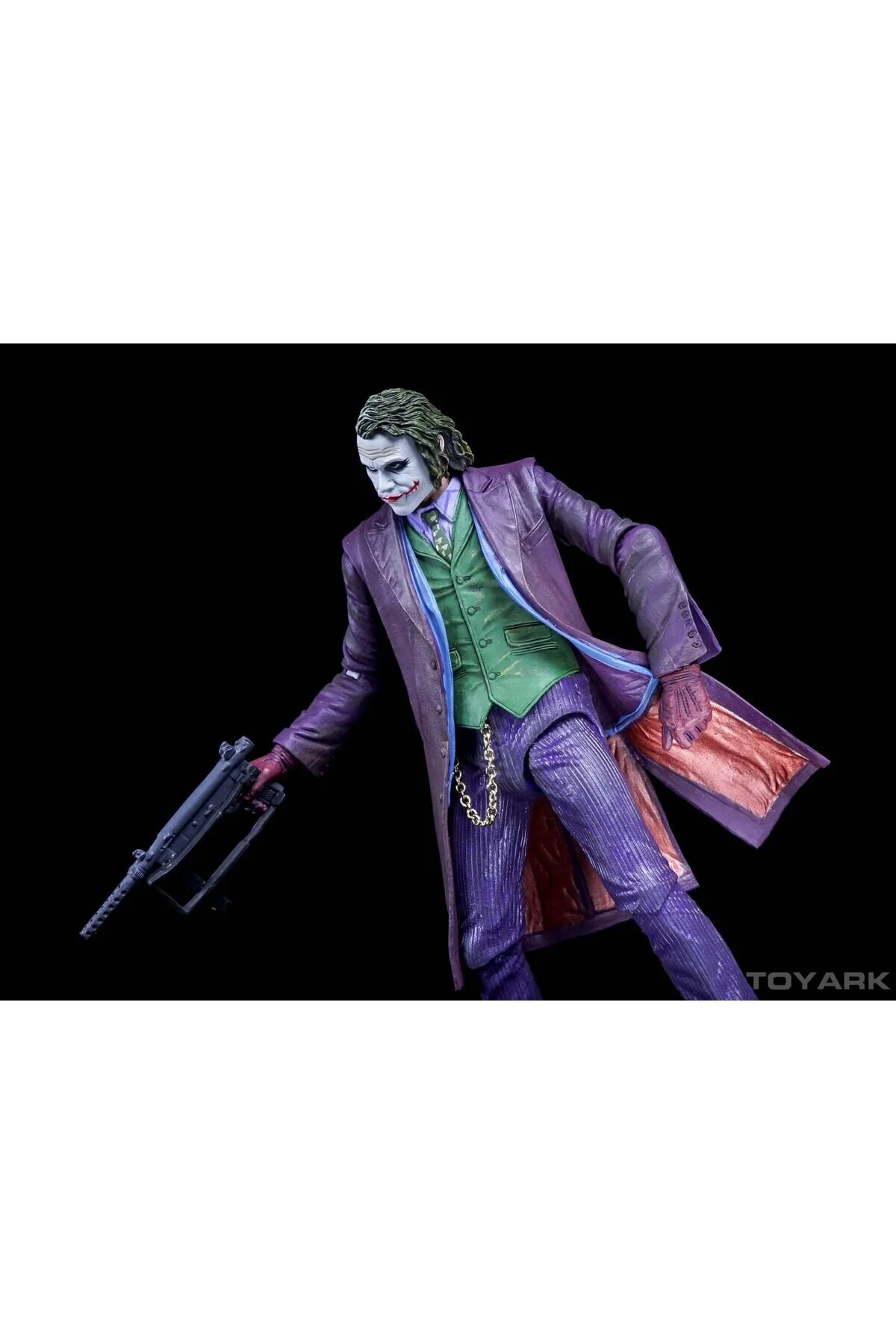 فیگور JOKER HEATH LEDGER BATMAN THE DARK KNIGHT VERS. FIGURE POSABLE ACTION FIGUR با لوازم جانبی ZDYS