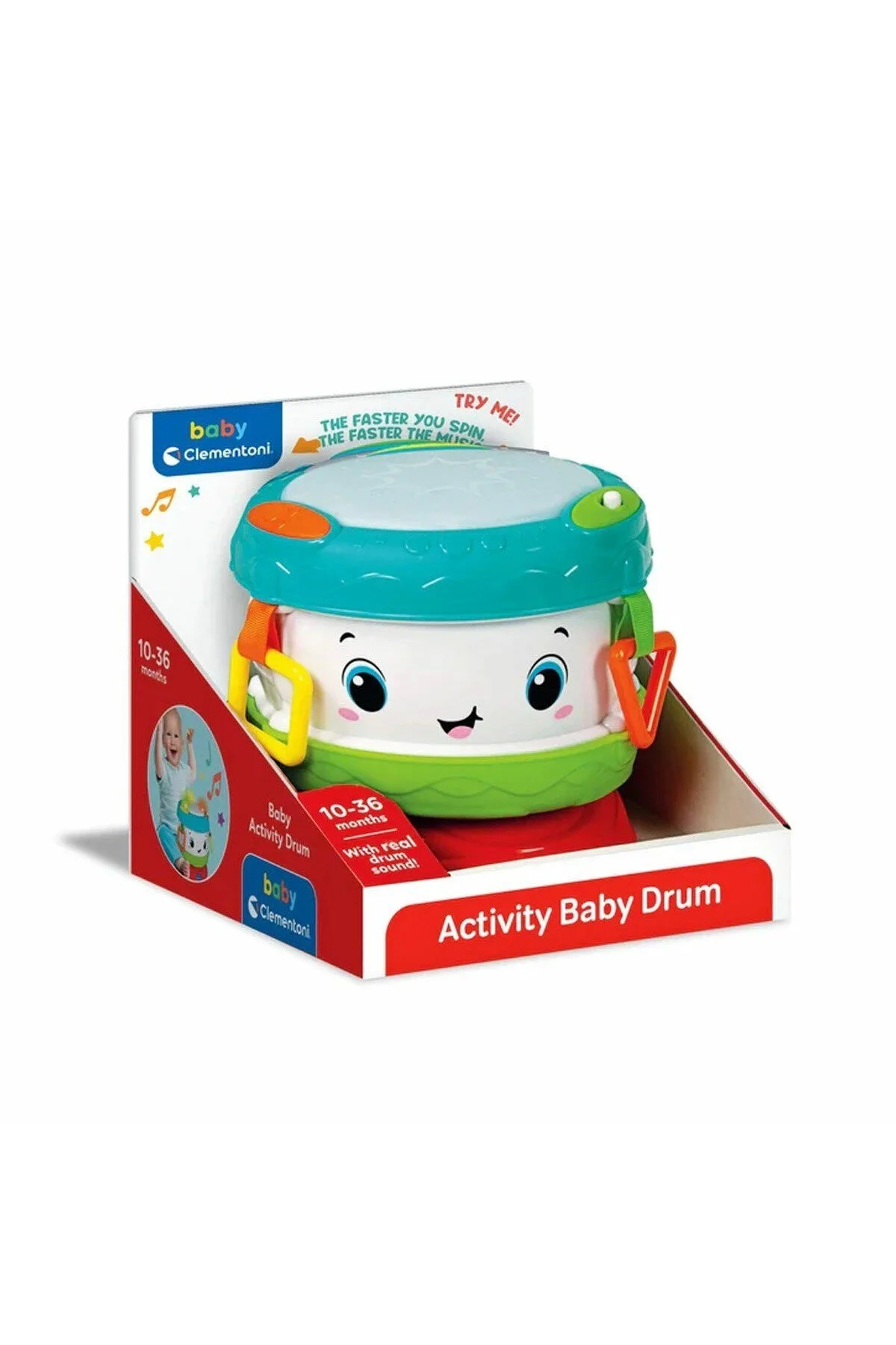 اسباب بازی های آموزشی پسرانه و دخترانه بچگانه Clementoni Baby Activity Drum TB7125 Genel Markalar