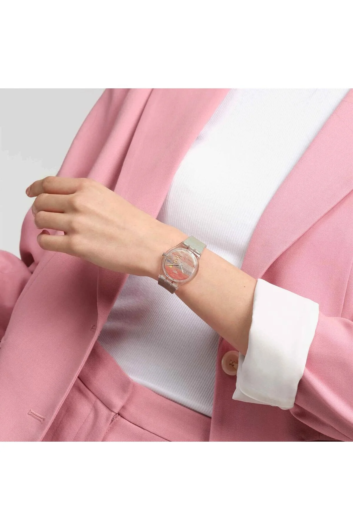 ساعت مچی Swatch مدل TURNER'S SCARLET SUNSET SYXG101  سواچ Swatch