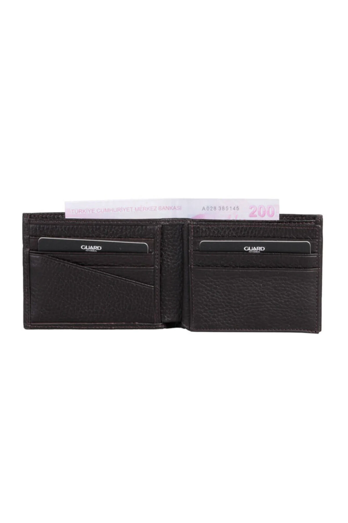 کیف پول مردانه PISOT BROWN GENUINE چرمی WALLET P753 GUARD