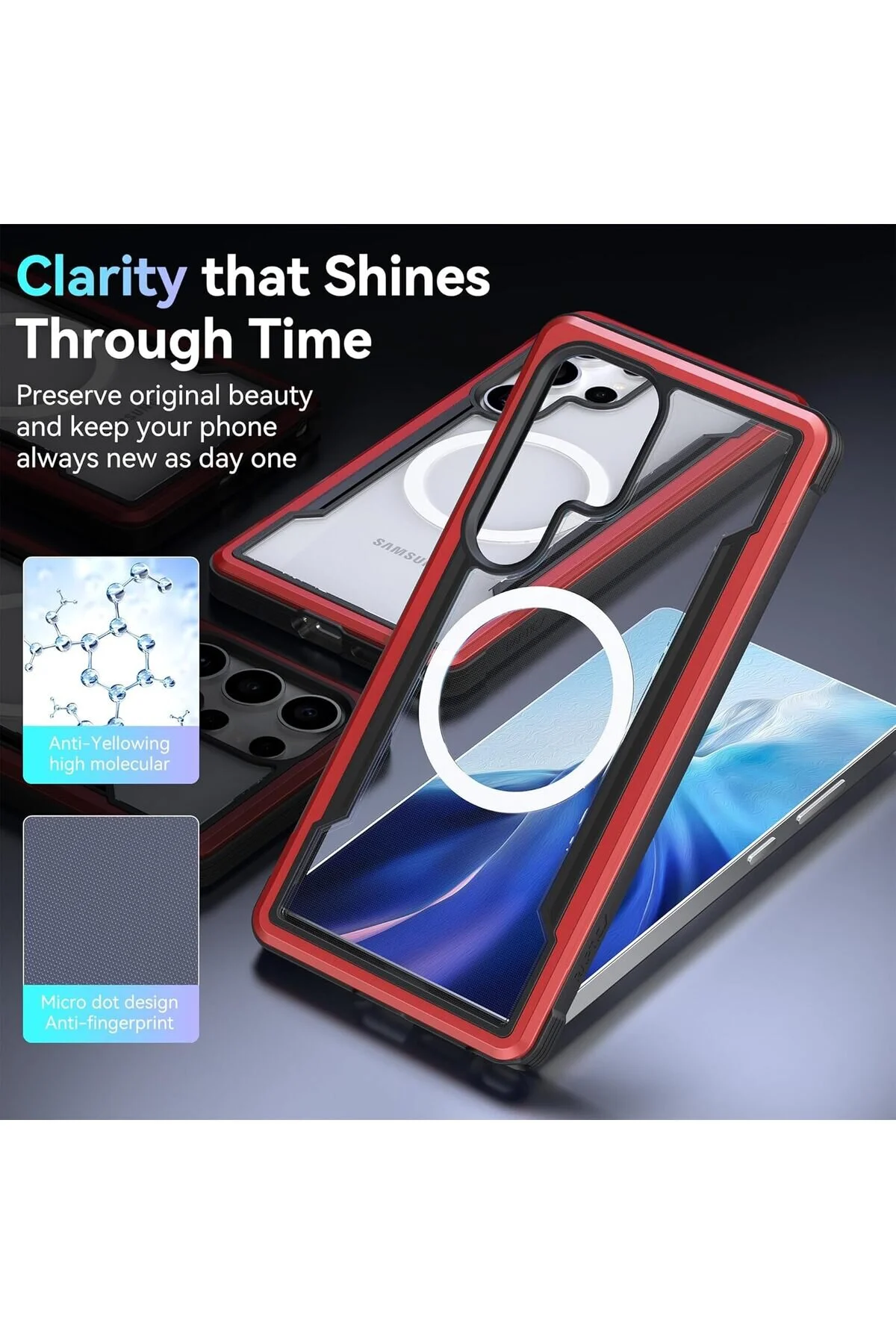 کاور و قاب GALAXY S25 ULTRA CASE MAGSAFE سازگار Raptic