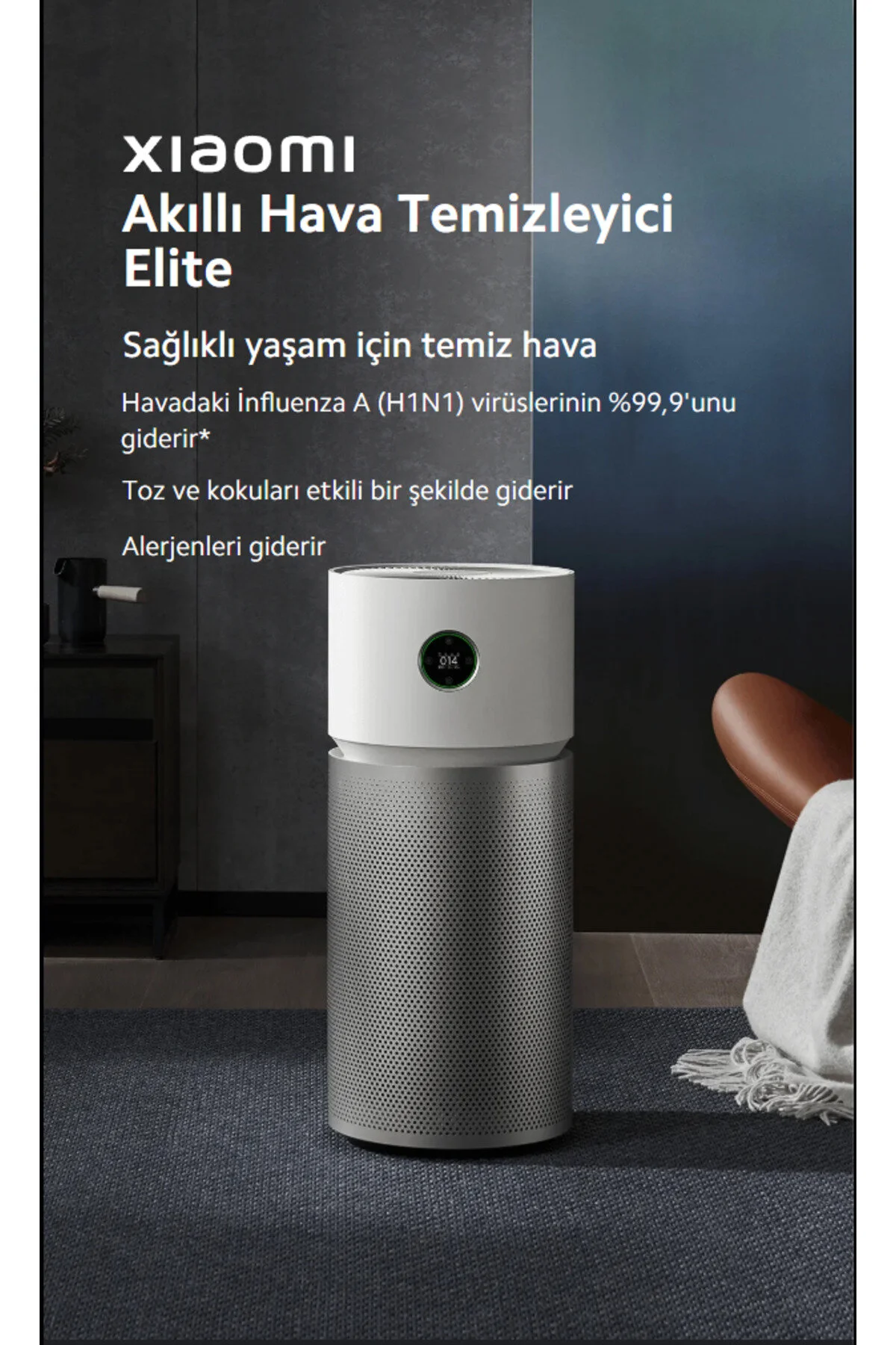 تصفیه کننده هوا دستگاه ELITE با سنسور هوای هوشمند اتصال WI FI فیلتر تازه 3 در 125 متر مربع اورجینال Xiaomi