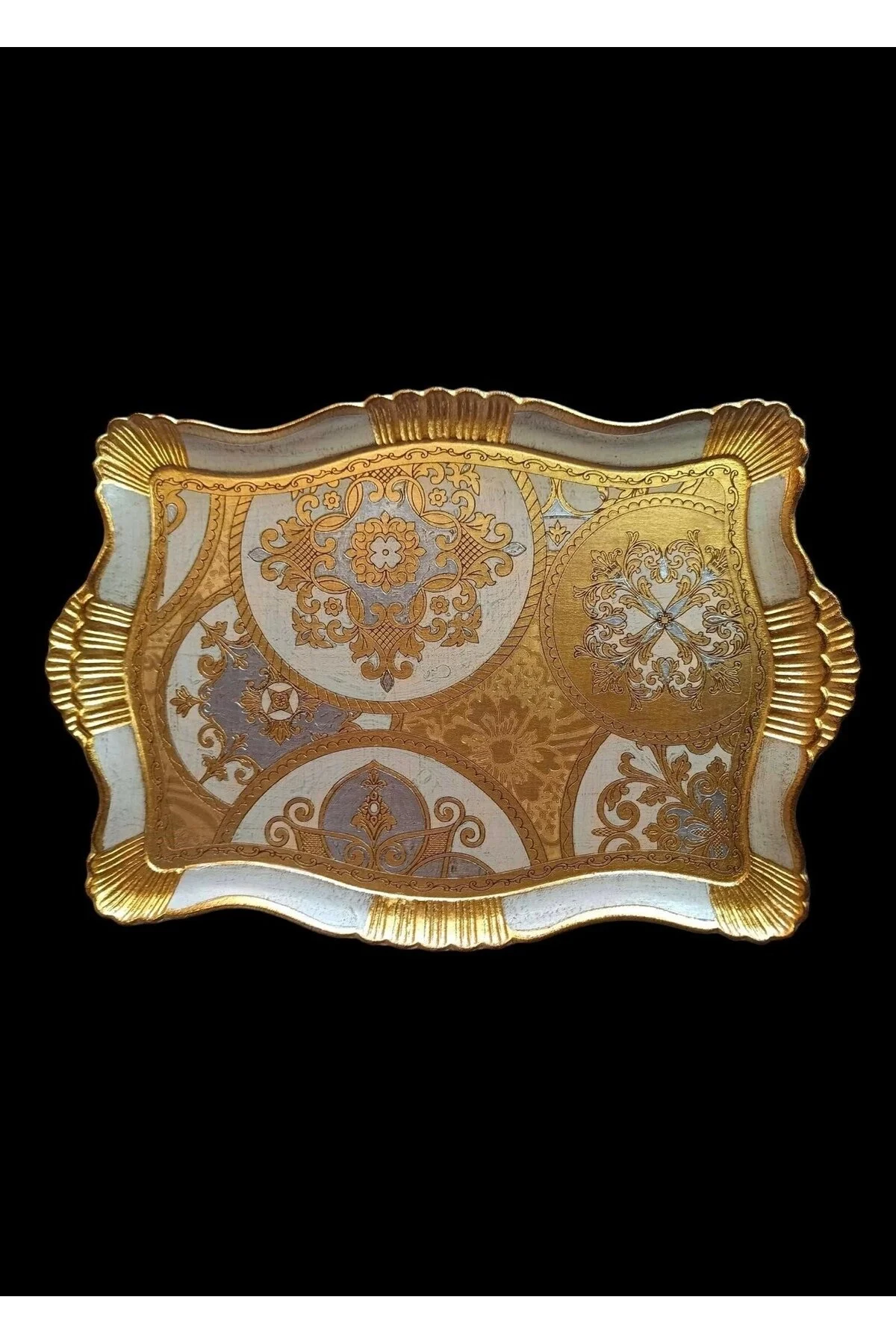 سینی ESTERHOMEDECOR 8 PERSON گل سرخ اصلی 43 34CM SEZZATINI masi