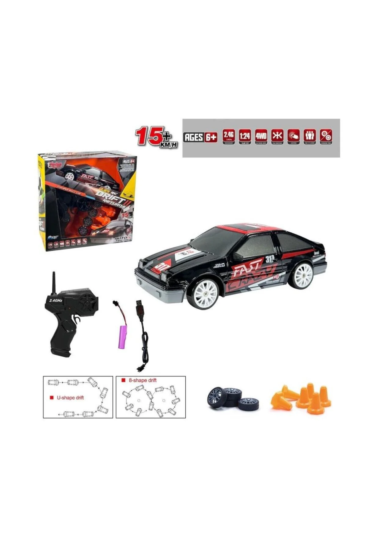 خودروی کنترل از راه دور HEADCANCANTAM HB SC24A07 09 11 Rcco Shop34