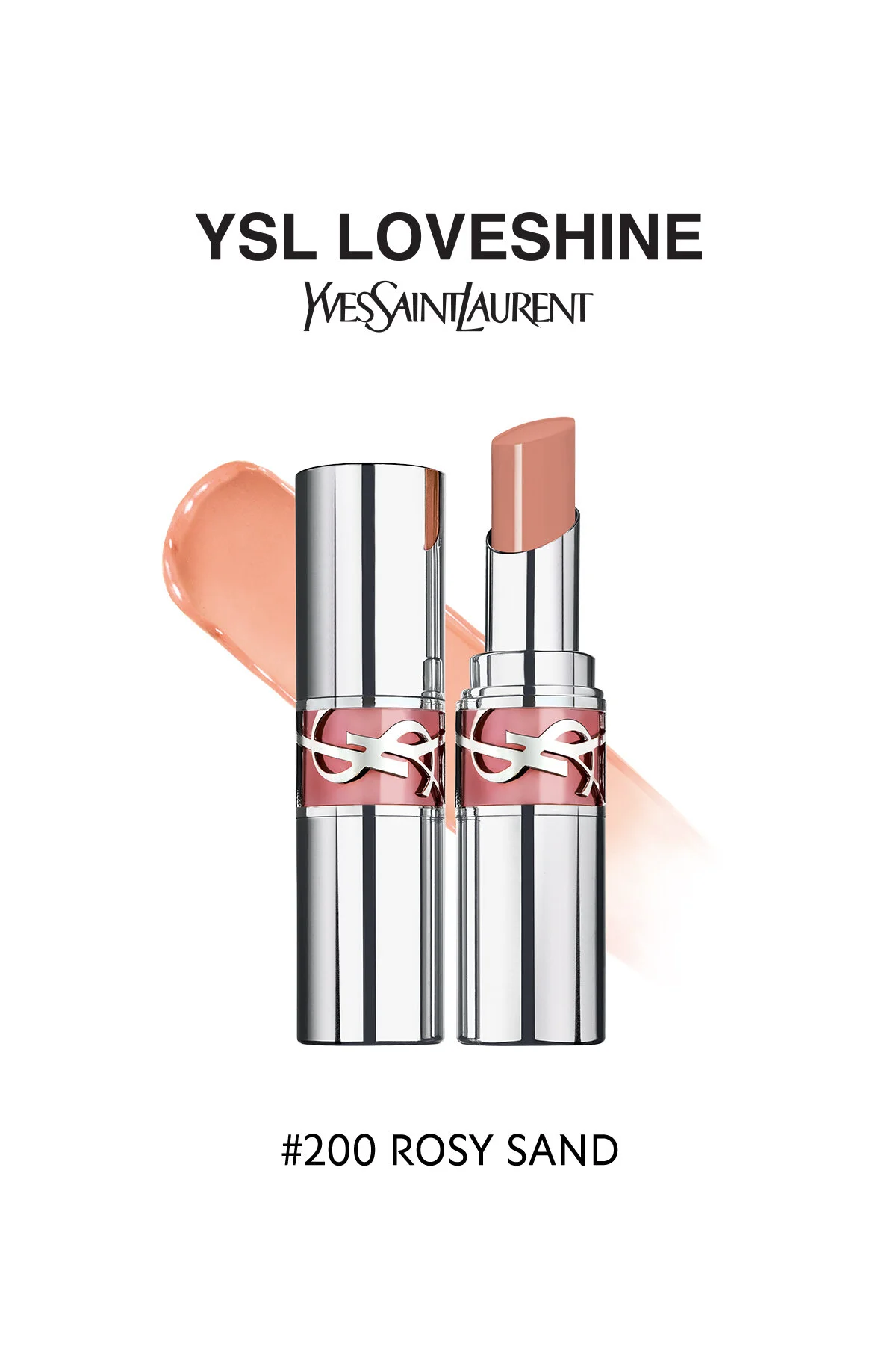 رژ لب LOVESHINE BRIGHTNESS MAINTENANCE RUJ LIPSTICK 200 ROSY SAND 3614274132687 ایو سن لوران Yves Saint Laurent