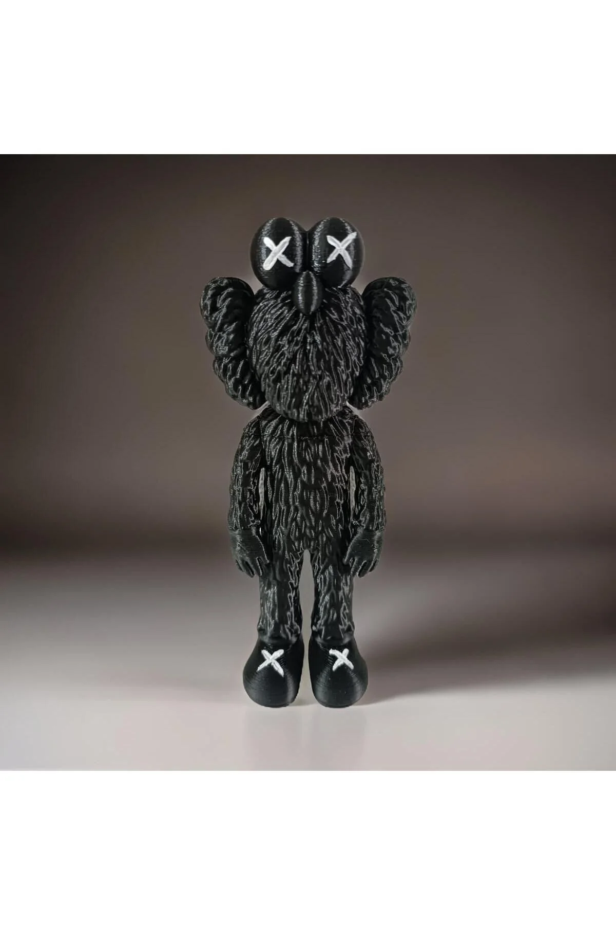 فیگور نقاشی KAWS شده BFF سایز بزرگ 20 سانتی متر مشکی از ترکیه 3DLAYERCRAFT