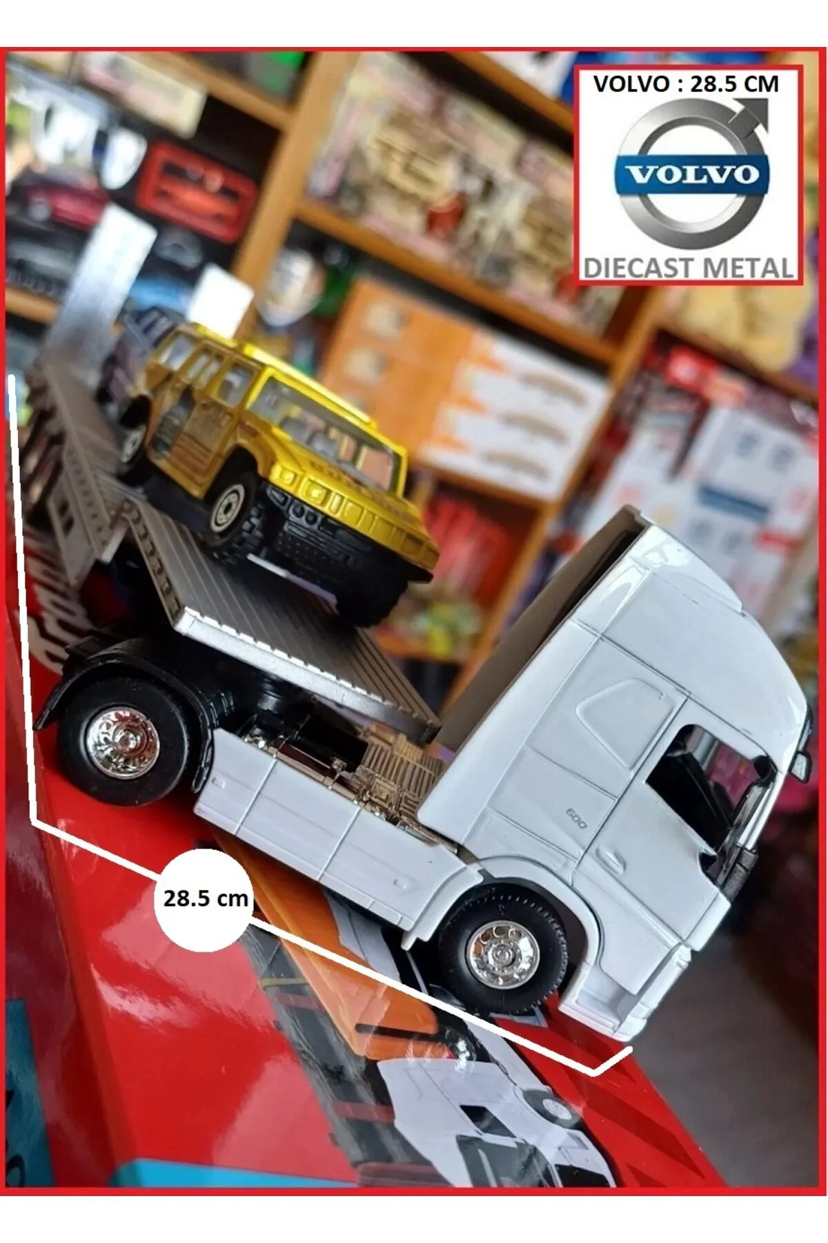 مدل خودرو VOLVO FH METAL TRUCK 2 CARTER CAR IRON 28.5 CM MODEL 1.64 SCALE DIECAST OYUNCAKSAHİLİ
