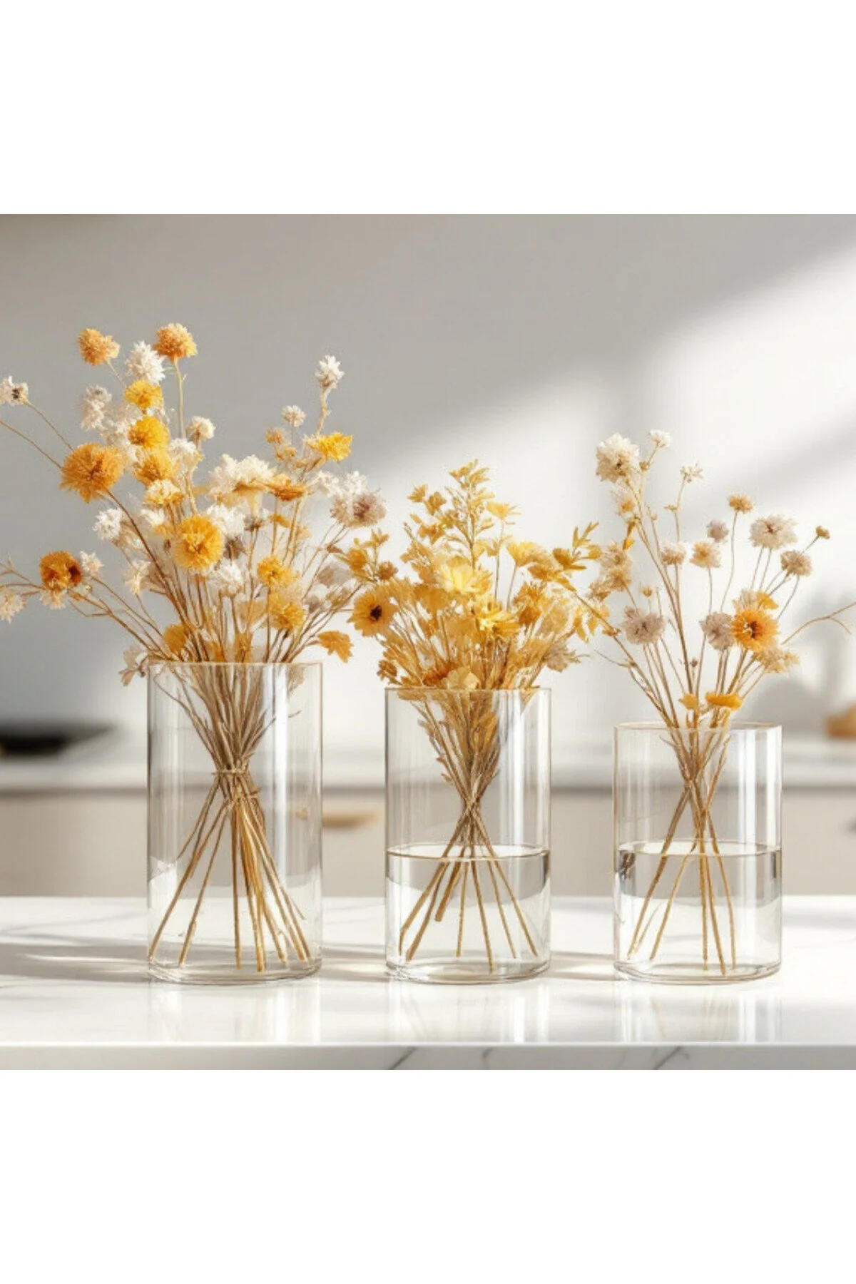 پارچ و تنگ GUG VASE HOLDER GLASS 3L SET 10CM X 15 20.25CM Paşabahçe