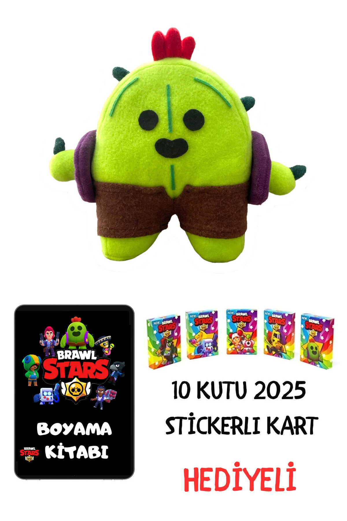 اسباب بازی های پشمی BRAWL STARS SPIKE PLUSH TOY PLASH TOYS ADVENT CALENDAR RedNar