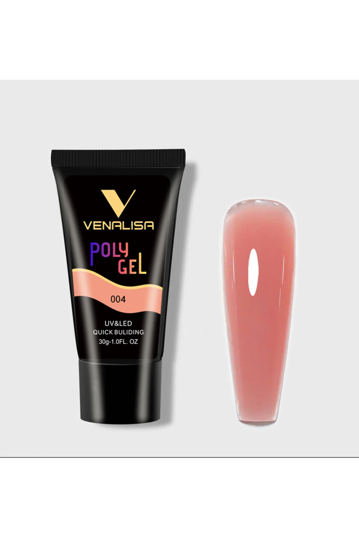 پلی ژل ناخن مصنوعی 30 میلی لیتر رنگی مدل N04 Venalisa