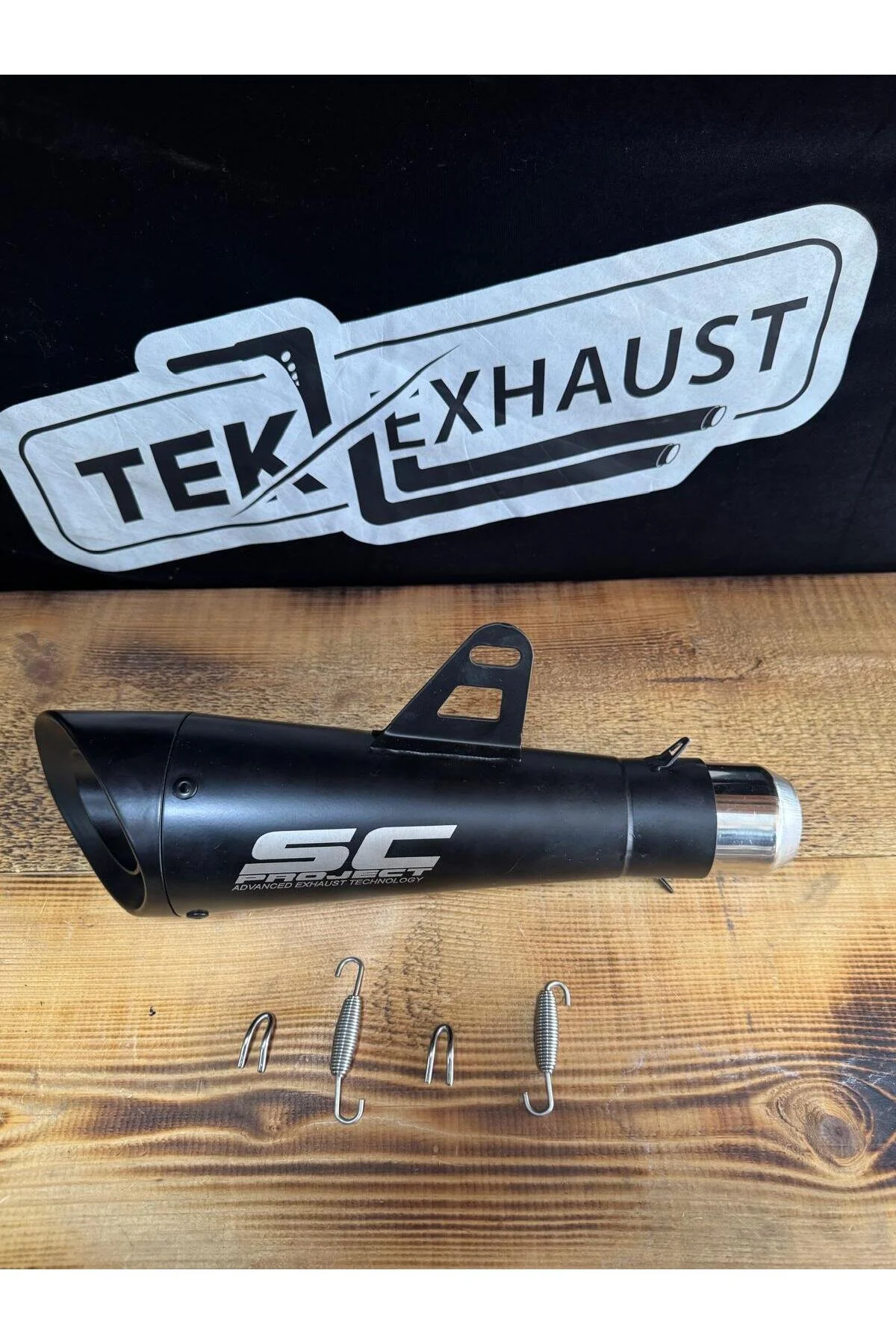 اگزوز پروژه SC BLACK سکوت موتور سیکلت Tek Exhaust